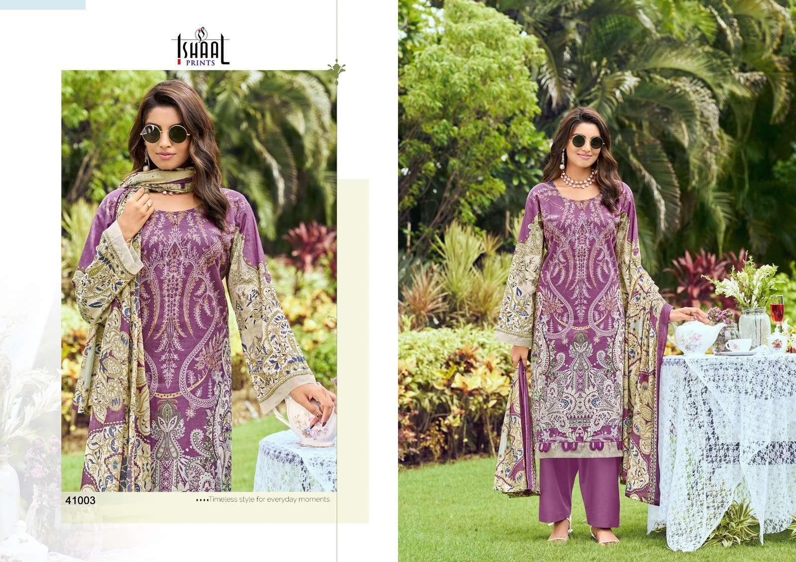 ISHAAL PRINTS GULMOHAR VOL 41 LAWN COTTON DIGITAL PRINTS SALWAR SUIT