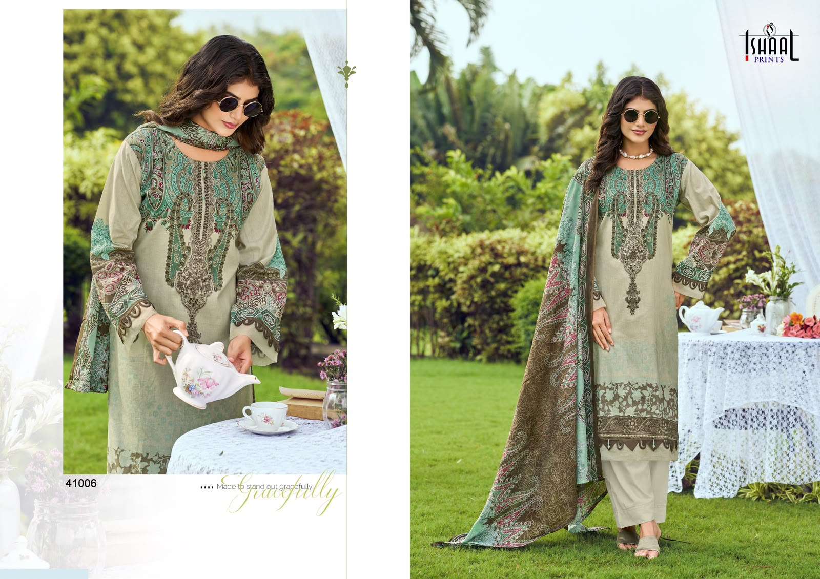 ISHAAL PRINTS GULMOHAR VOL 41 LAWN COTTON DIGITAL PRINTS SALWAR SUIT