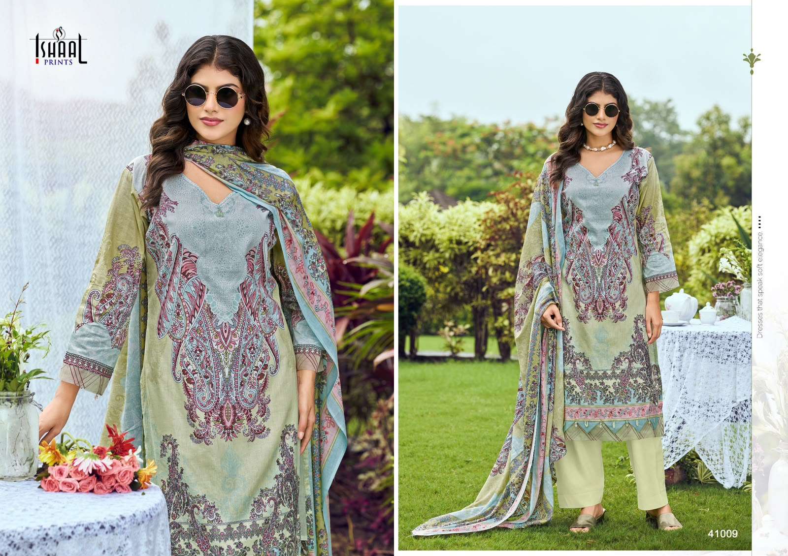 ISHAAL PRINTS GULMOHAR VOL 41 LAWN COTTON DIGITAL PRINTS SALWAR SUIT