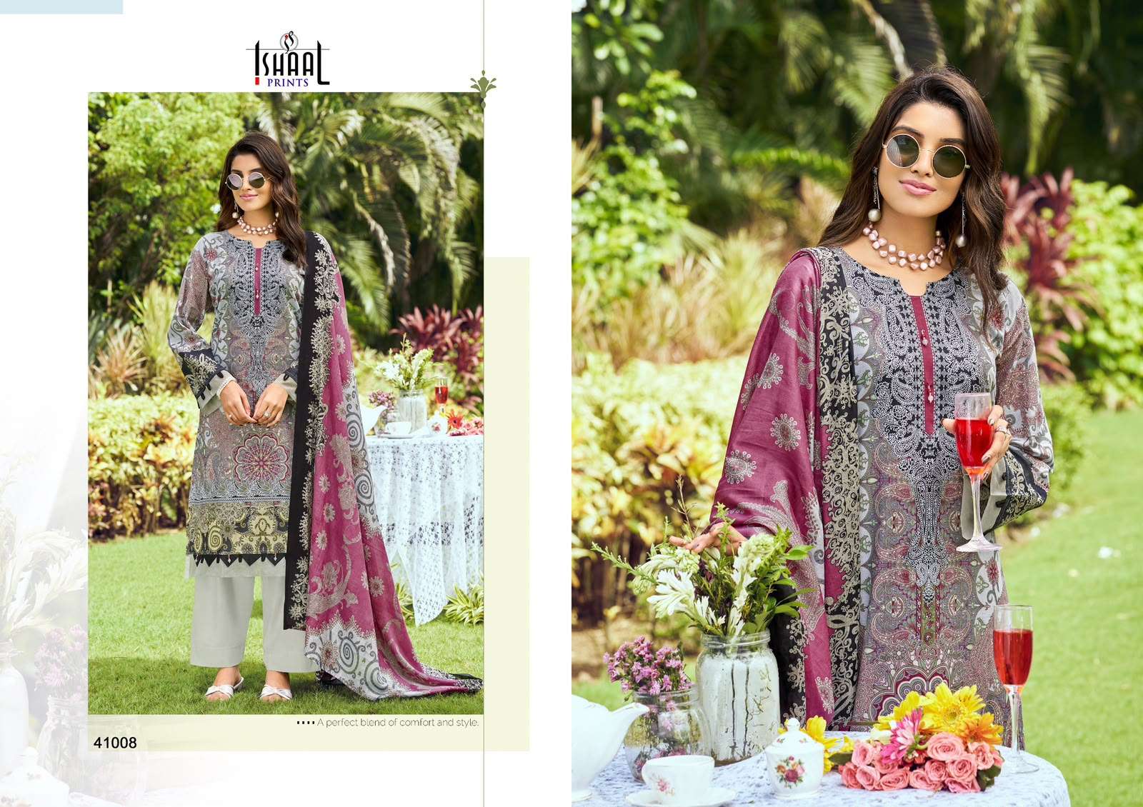 ISHAAL PRINTS GULMOHAR VOL 41 LAWN COTTON DIGITAL PRINTS SALWAR SUIT