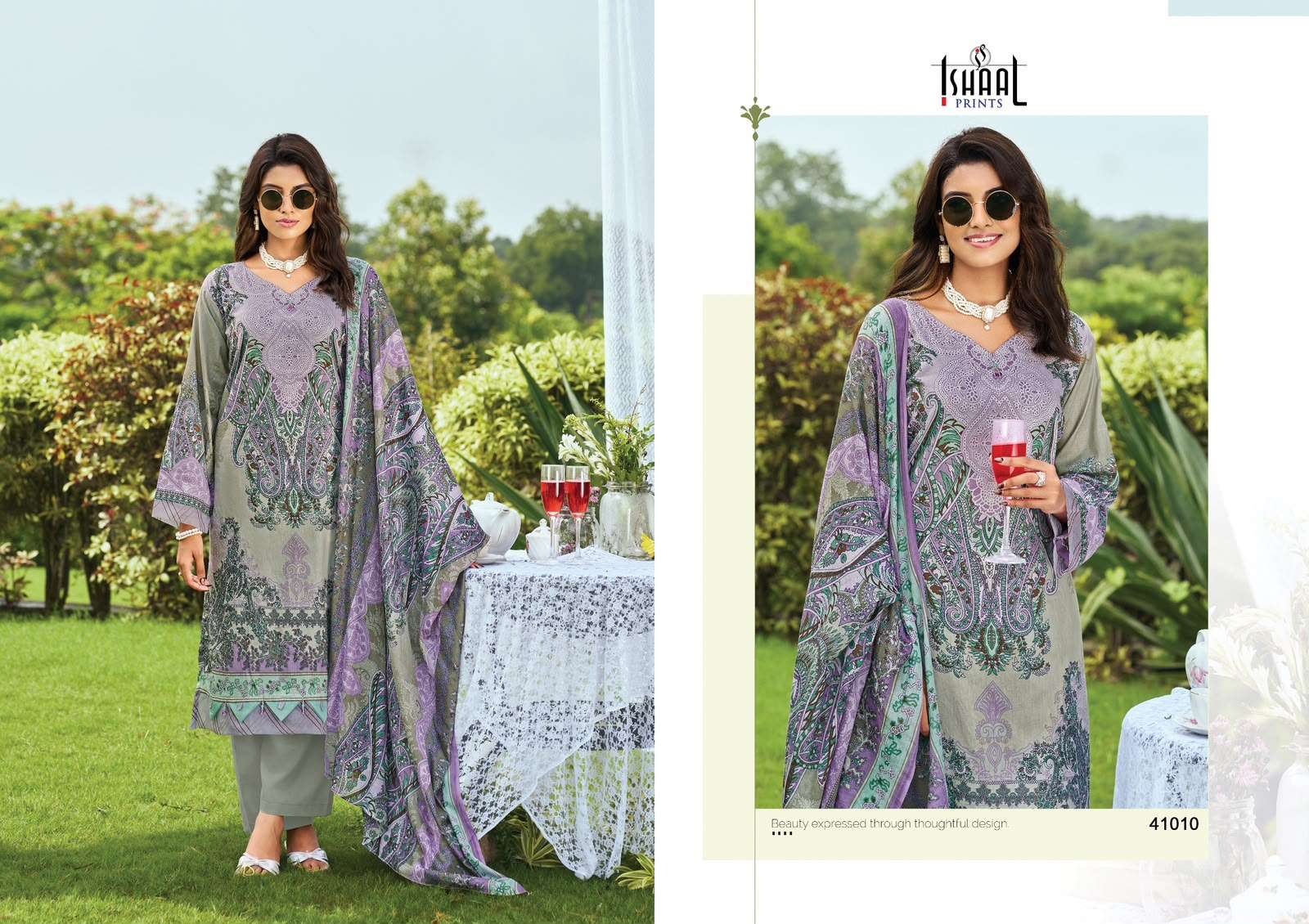 ISHAAL PRINTS GULMOHAR VOL 41 LAWN COTTON DIGITAL PRINTS SALWAR SUIT