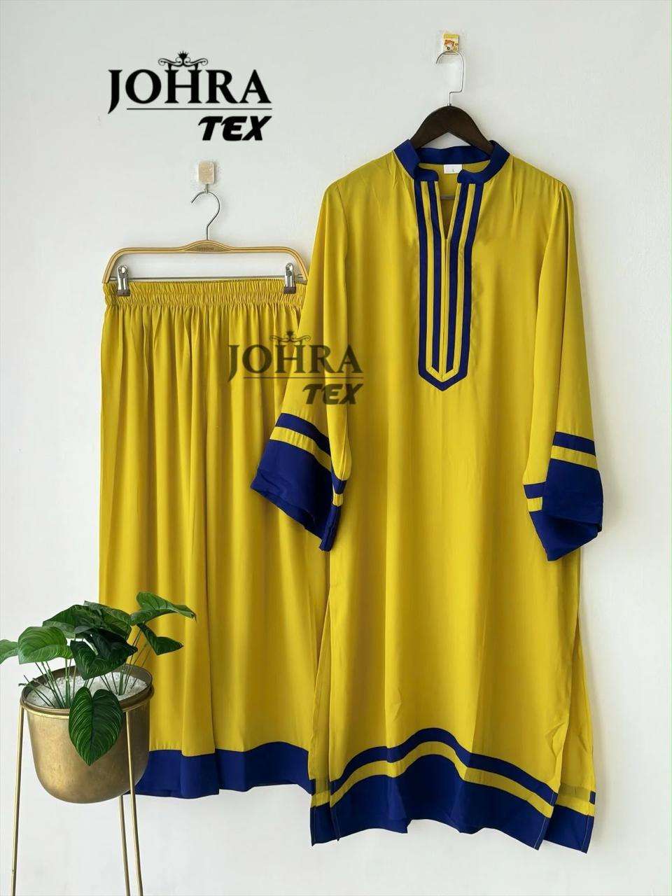JOHRA TEX JT 200 VISCOSE FANCY PAKISTANI STYLE KURTI WITH BOTTOM PAIR 