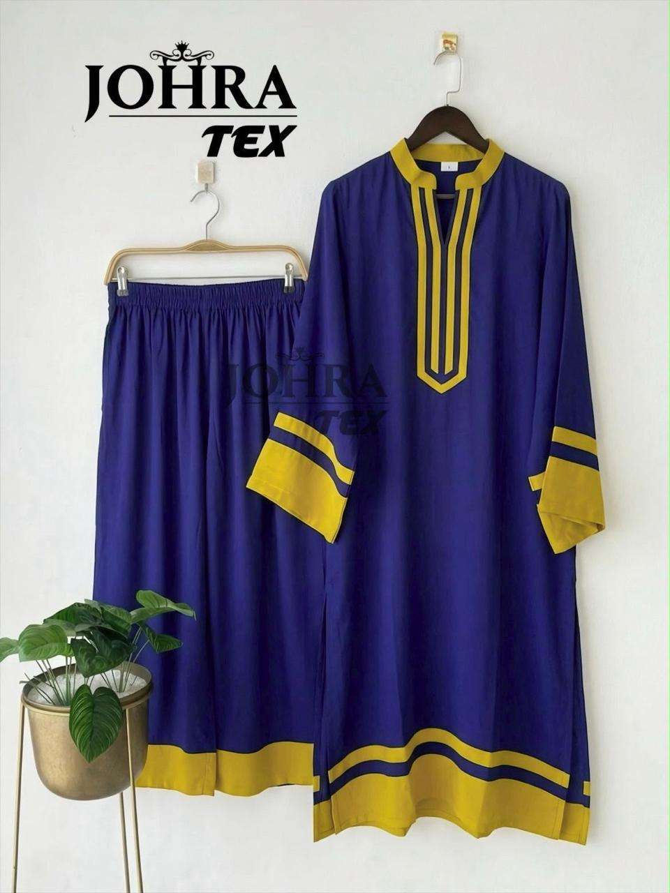 JOHRA TEX JT 200 VISCOSE FANCY PAKISTANI STYLE KURTI WITH BOTTOM PAIR 