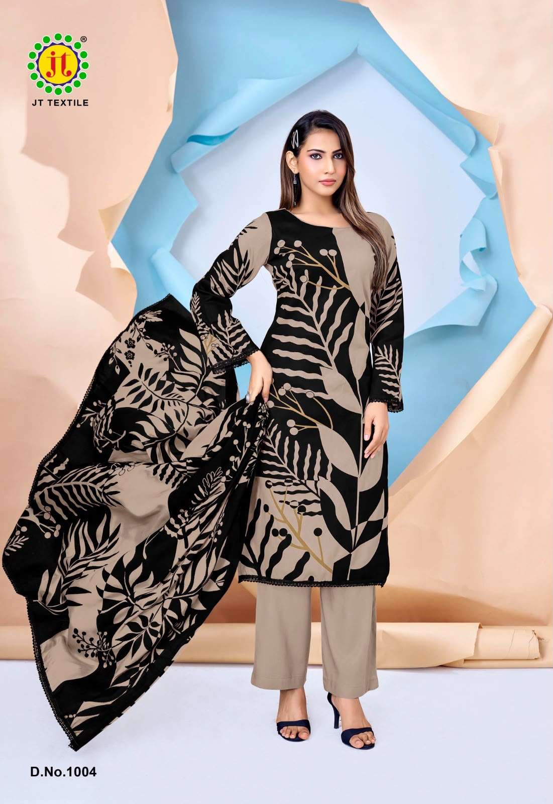 JT NIGAAR VOL 15 RAYON FANCY WORKS LADIES SALWAR SUIT