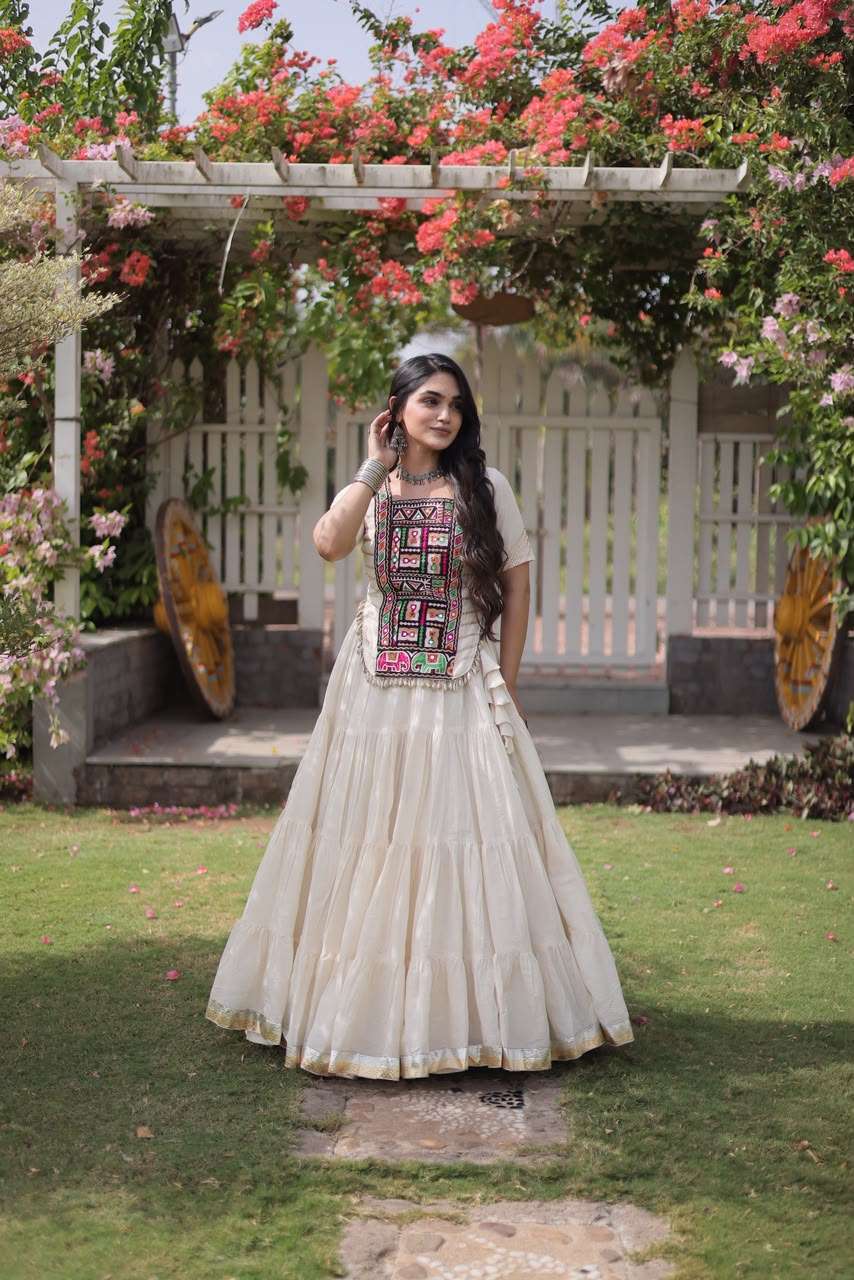 KA 5078 COTTON DESIGNER WORK NAVRATRI WEAR LEHENGA CHOLI COLLECTION