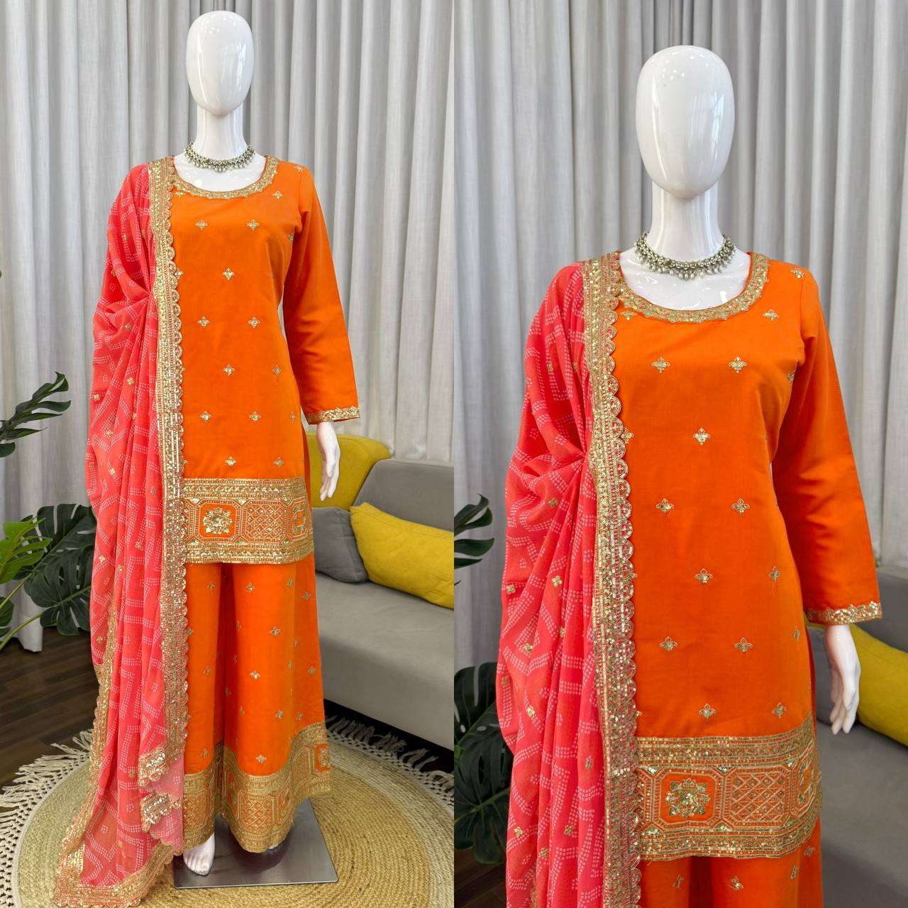 KD 1629 ELEGANT DESIGNER LOOK ETHNIC WEAR LADIES SUIT