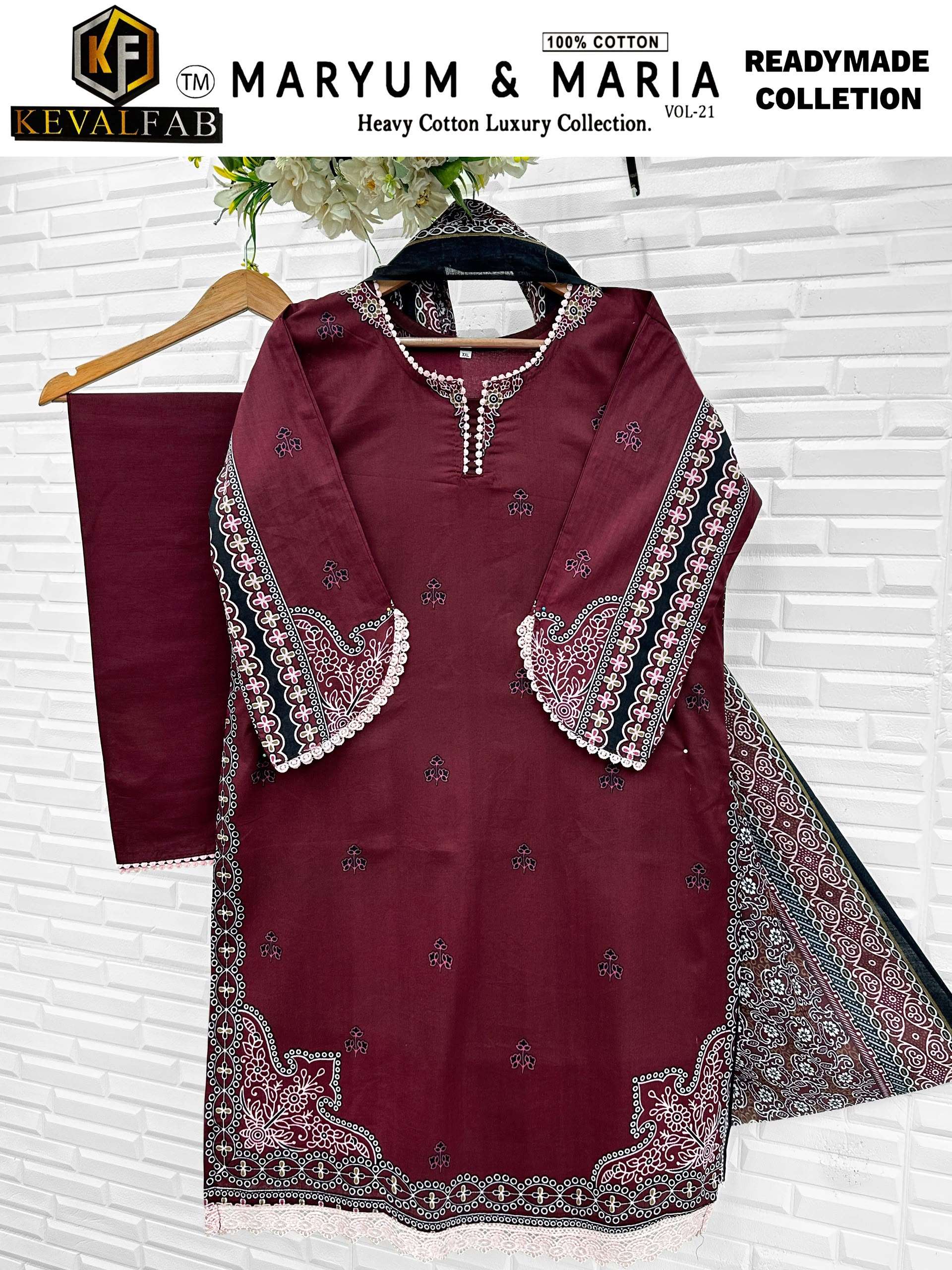 KEVAL FAB MARYUM & MARIA VOL 21 READY MADE COLLECTION 