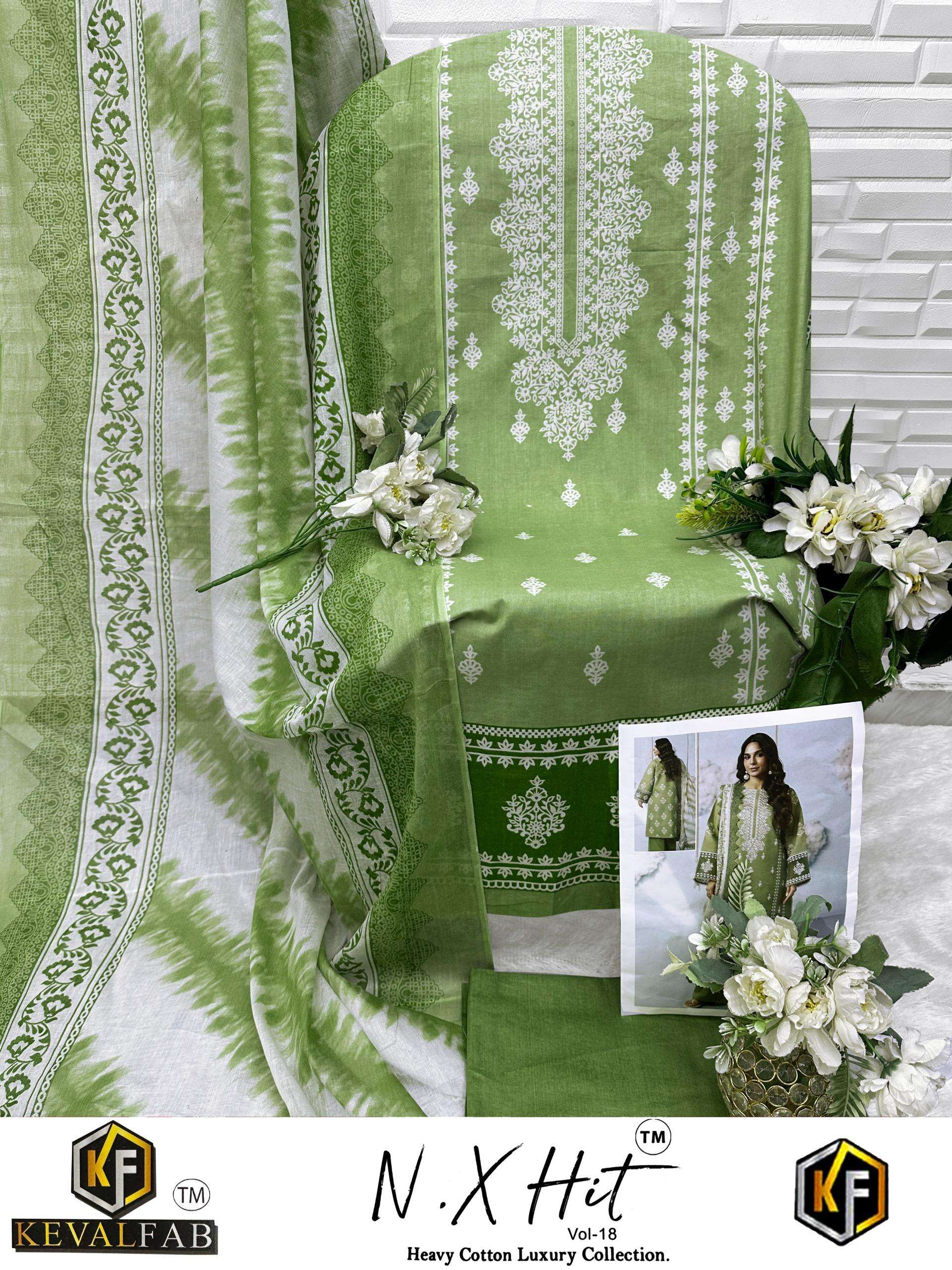 KEVAL FAB NX HIT COTTON LUXURY COLLECTION VOL 18 COTTON DIGITAL PRINT SALWAR SUIT