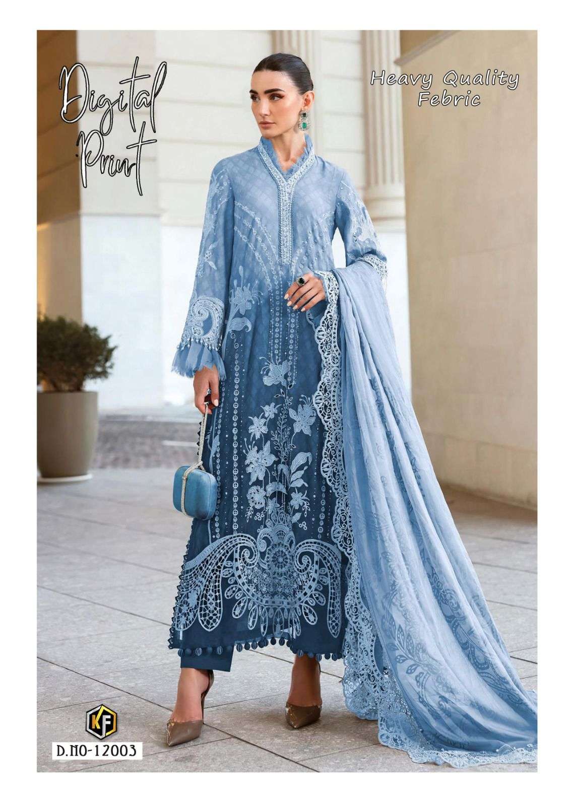KEVAL FAB SOHA NAZIR VOL 12 COTTON DIGITAL KARACHI PRINT SALWAR SUIT