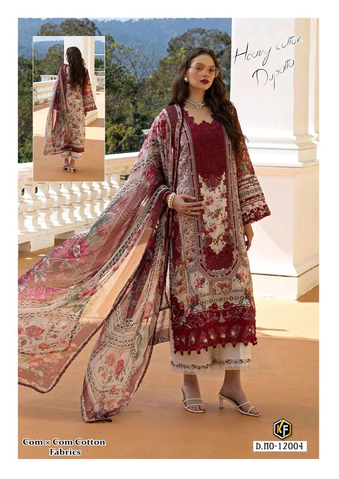 KEVAL FAB SOHA NAZIR VOL 12 COTTON DIGITAL KARACHI PRINT SALWAR SUIT