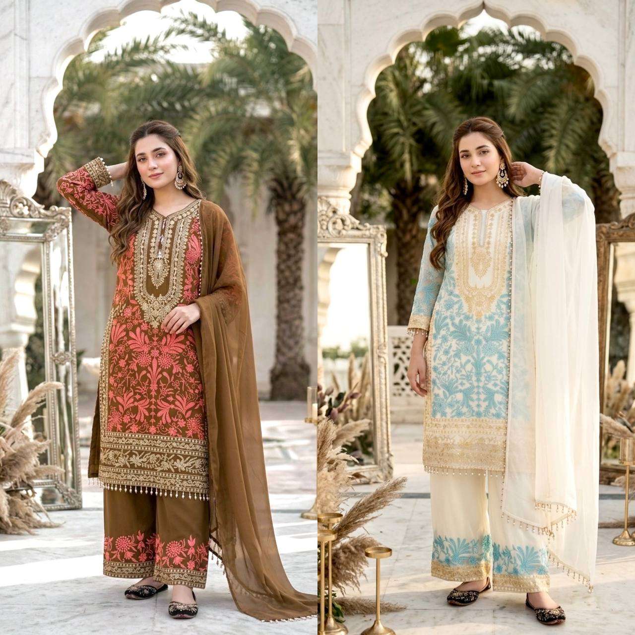 KF 1729 GEORGETTE DESIGNER WORK PAKISTANI STYLE LADIES SUIT