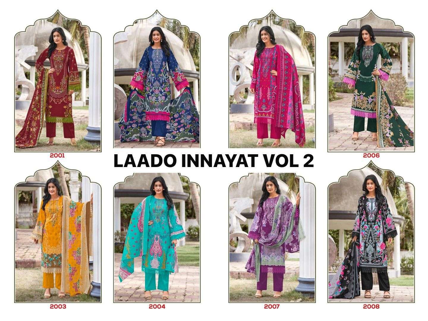 LAADO INNAYAT VOL 2 COTTON DIGITAL KARACHI STYLE PRINT SALWAR SUIT