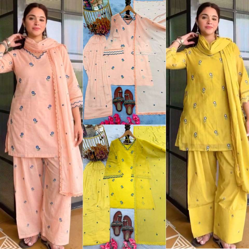 LADY LOOK 043 CHANDERI SILK DESIGNER PARTY WEAR LADIES SUIT 