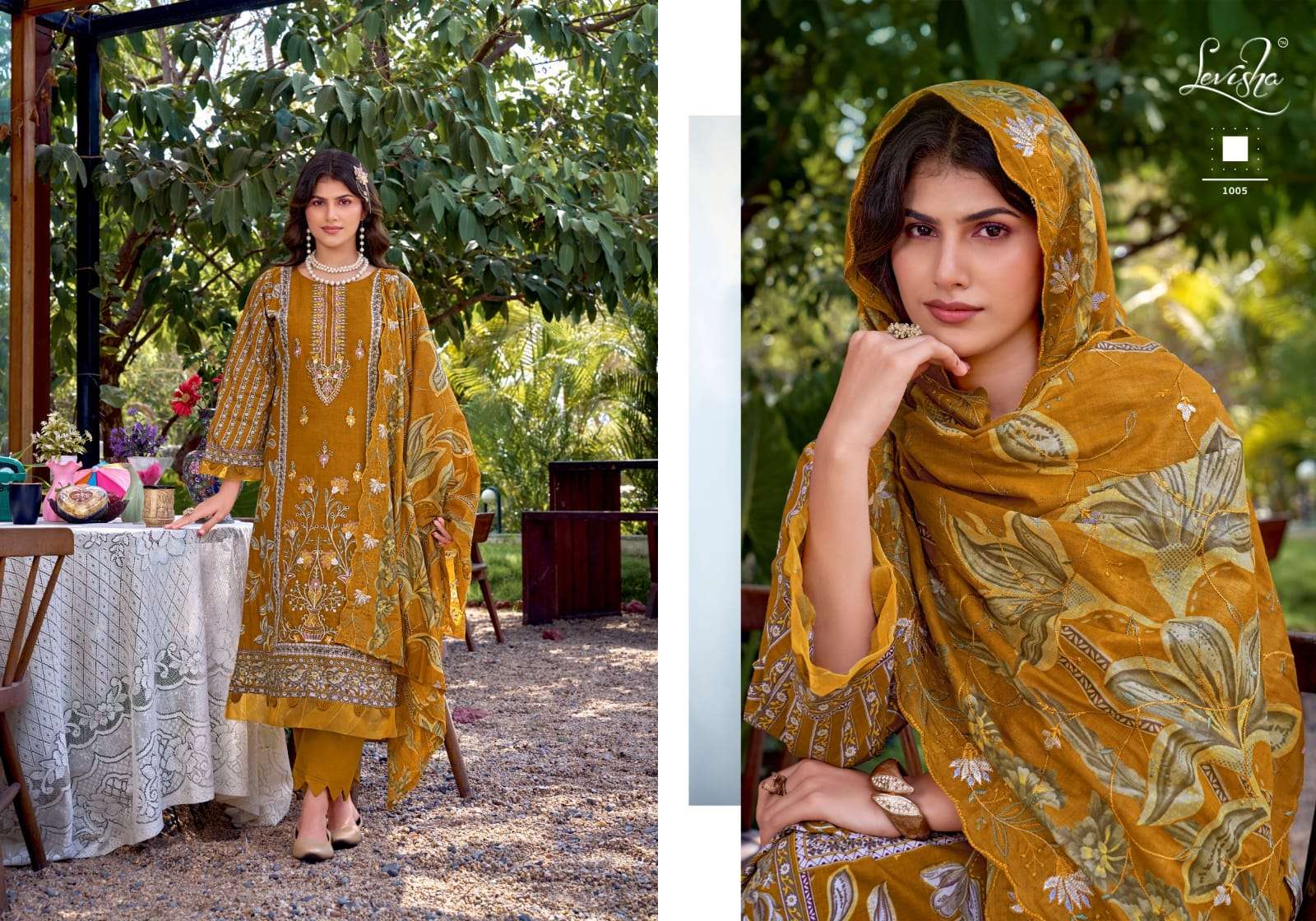 LEVISHA BIN SAEED NX VOL 6 LAWN COTTON DIGITAL PRINT WITH FANCY WORK SUIT