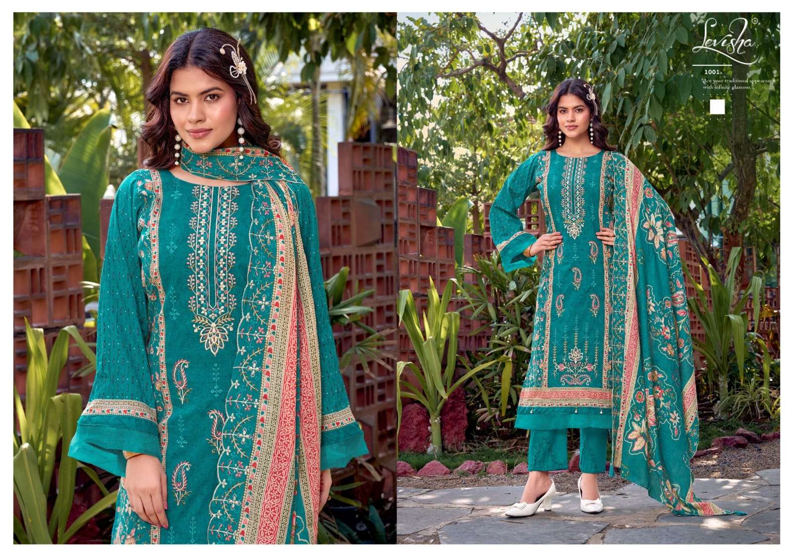 LEVISHA BIN SAEED NX VOL 6 LAWN COTTON DIGITAL PRINT WITH FANCY WORK SUIT