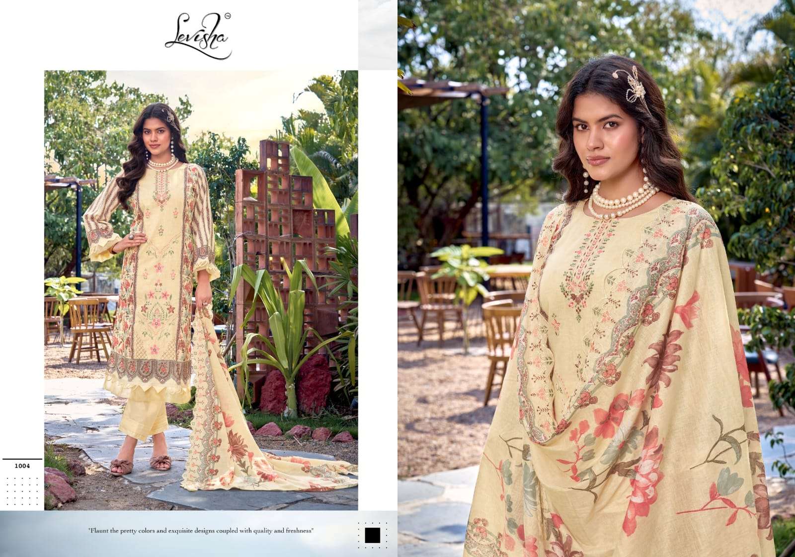 LEVISHA BIN SAEED NX VOL 6 LAWN COTTON DIGITAL PRINT WITH FANCY WORK SUIT