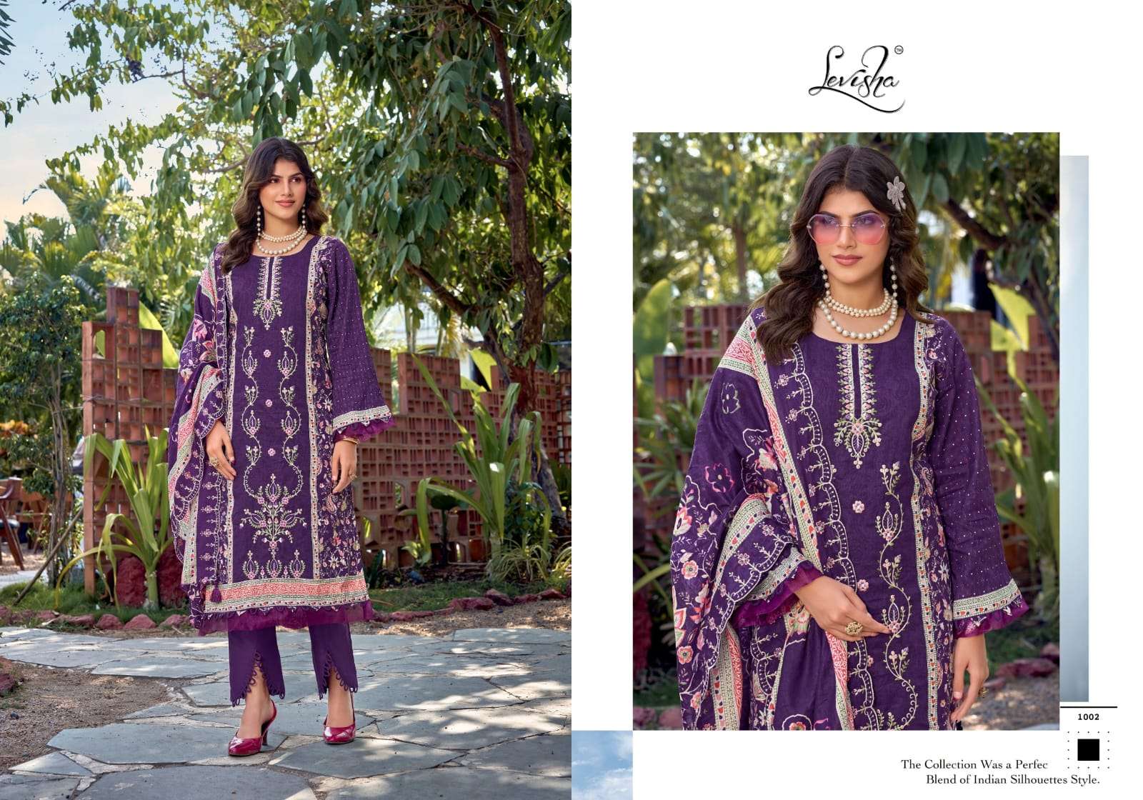 LEVISHA BIN SAEED NX VOL 6 LAWN COTTON DIGITAL PRINT WITH FANCY WORK SUIT