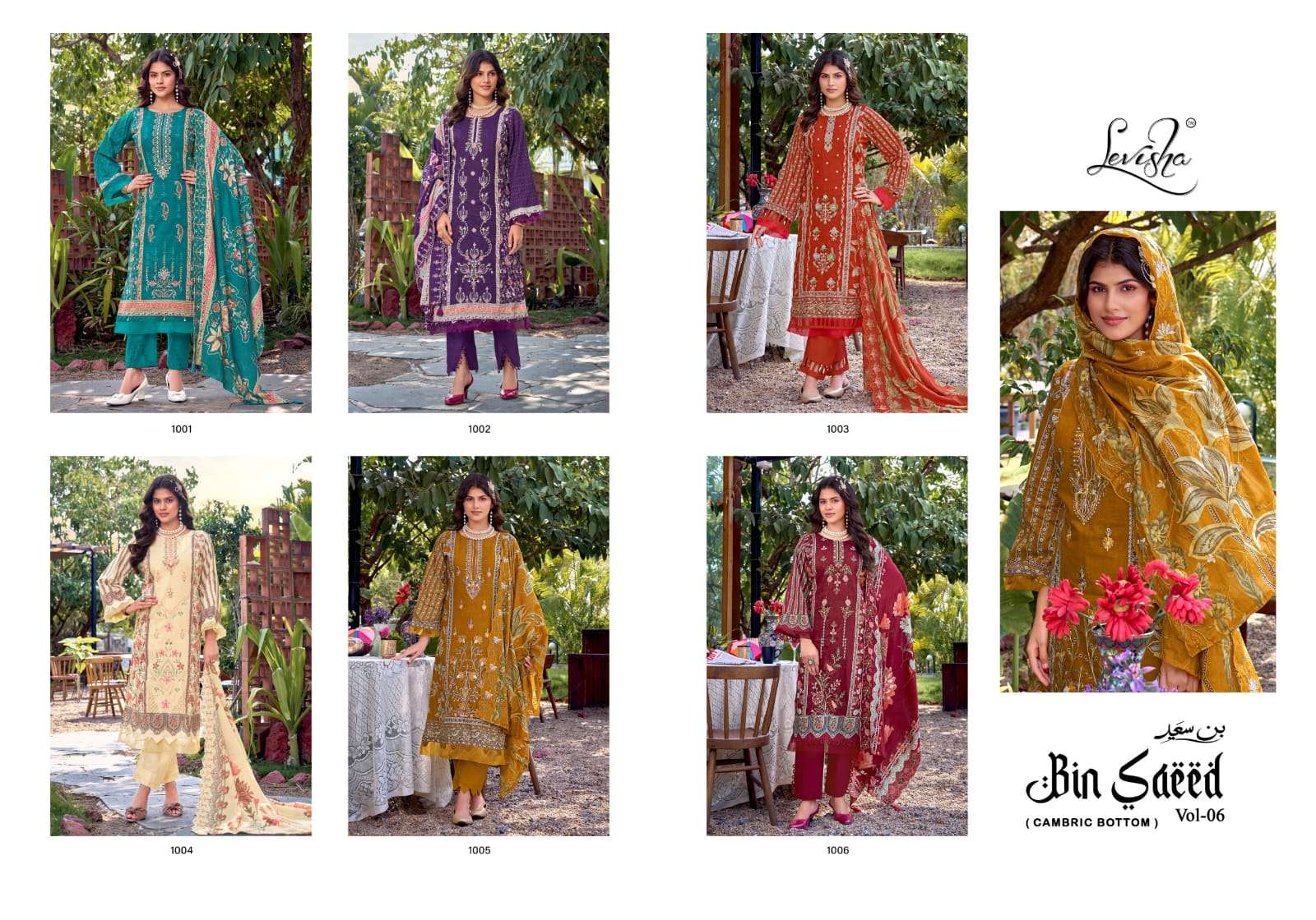 LEVISHA BIN SAEED NX VOL 6 LAWN COTTON DIGITAL PRINT WITH FANCY WORK SUIT
