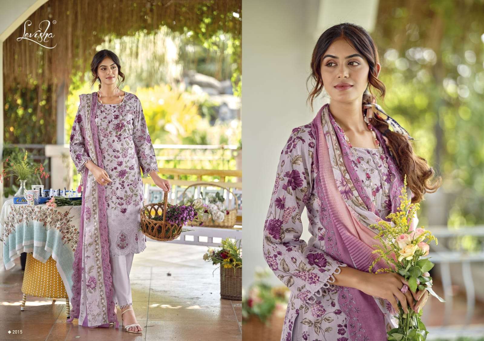 LEVISHA NAWAZISH VOL 2 LAWN COTTON DIGITAL PAKISTANI PRINT WITH FANCY EMBROIDERY WORK SUIT