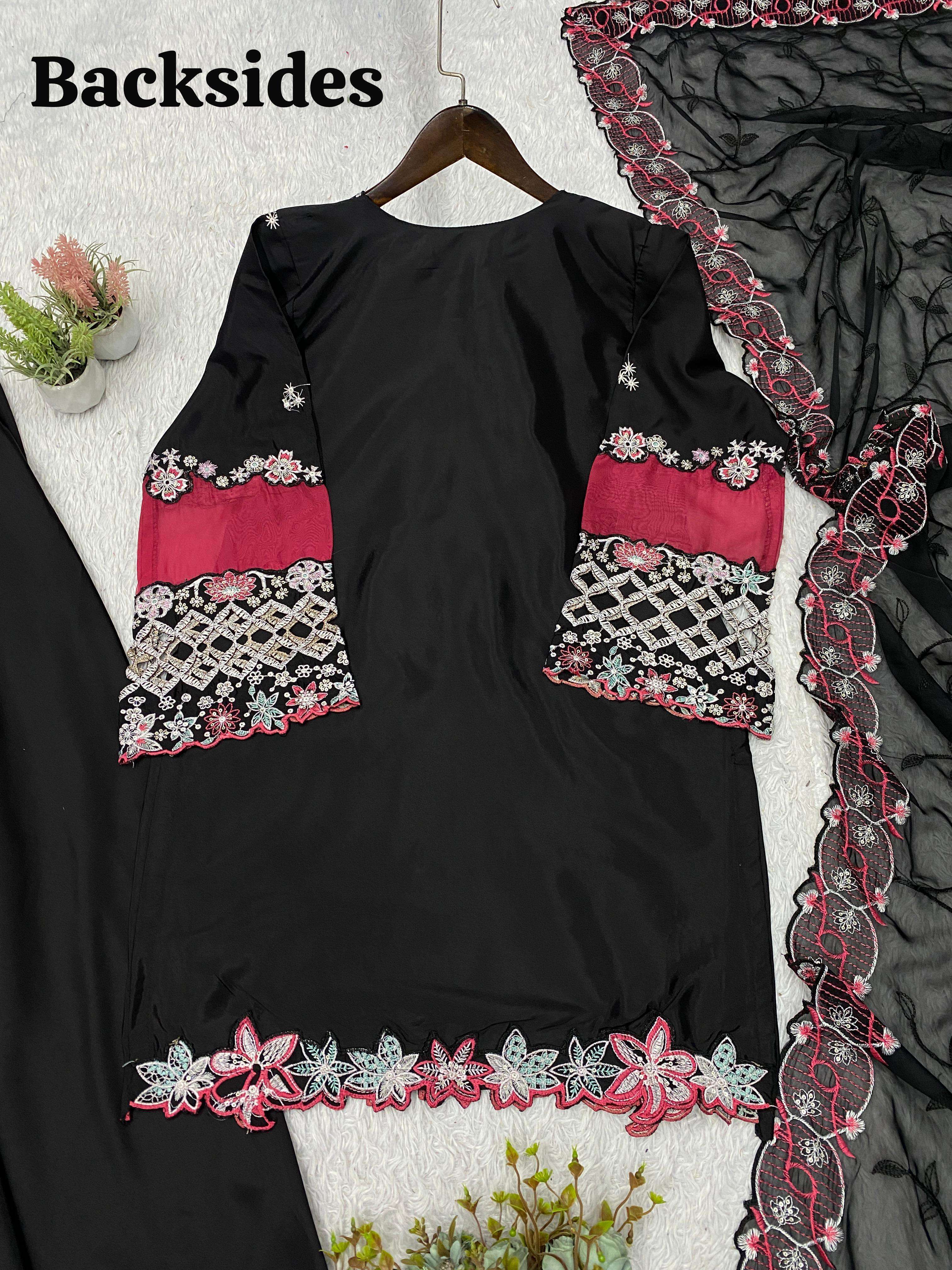 LG 2116 SILK BEAUTIFUL EMBROIDERED DESIGNER WORK PARTY WEAR LADIES SUIT