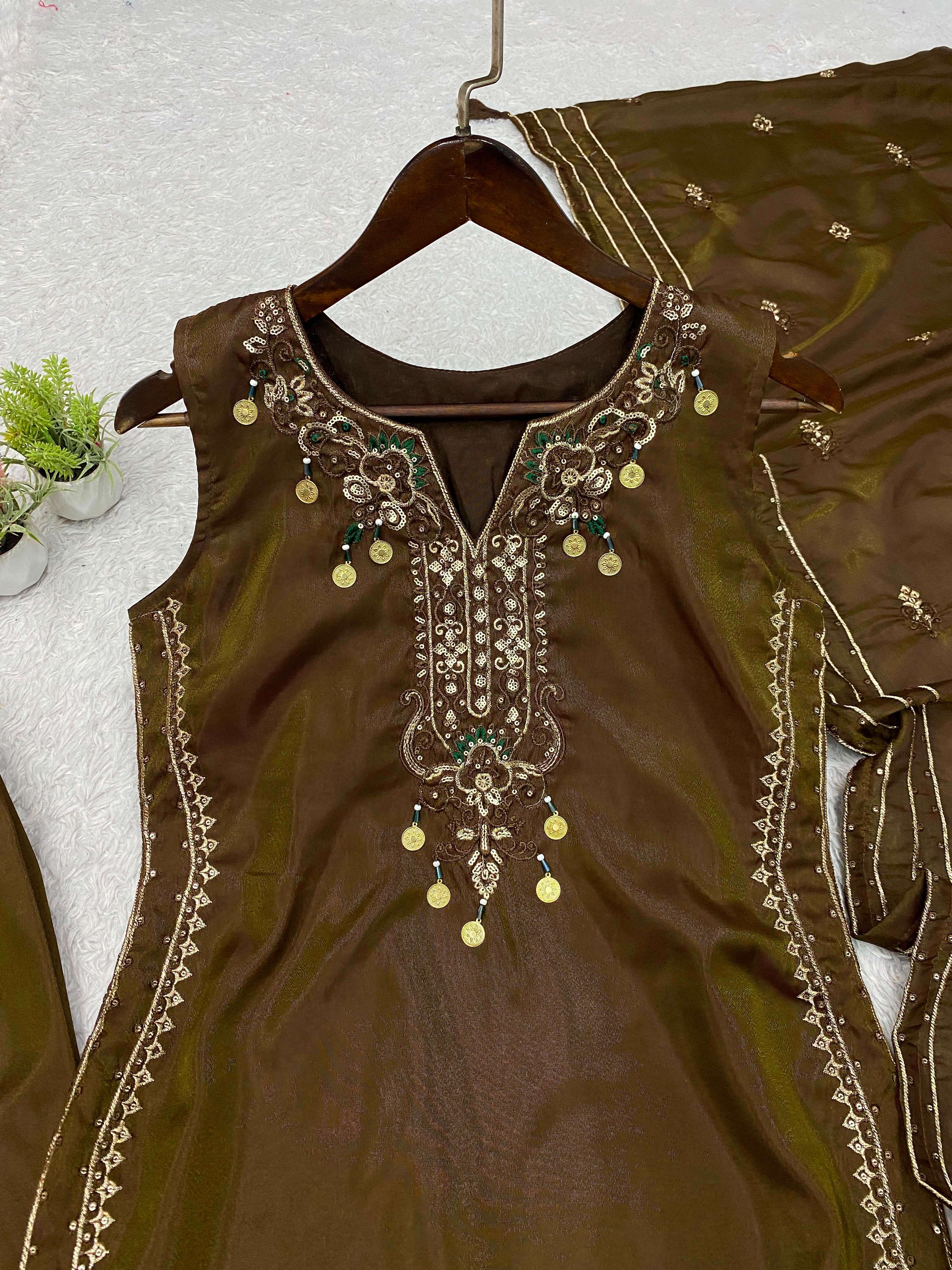 LG 2126 BEAUTIFUL DESIGNER WORK FESTIVE WEAR LADIES SUIT