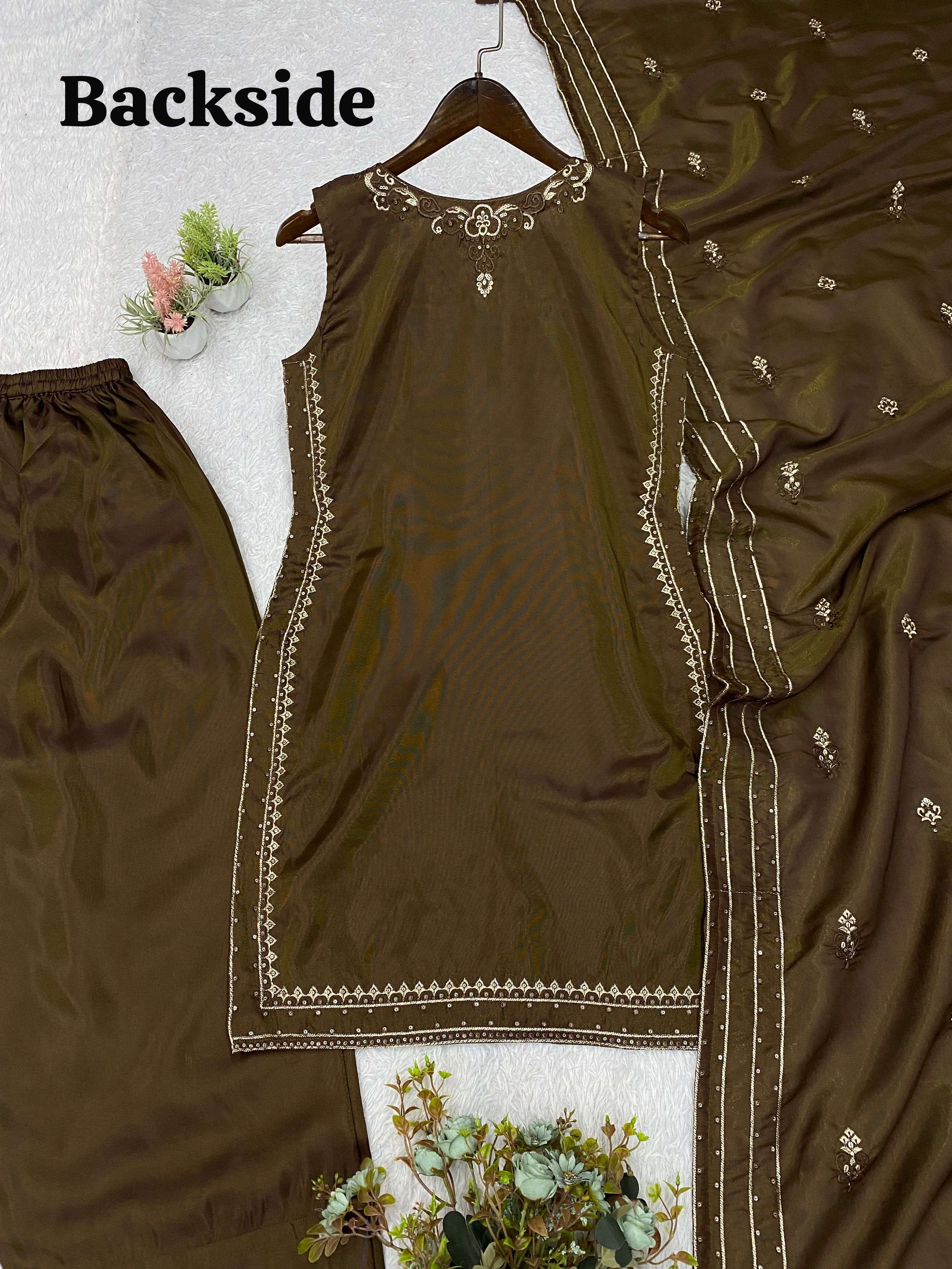 LG 2126 BEAUTIFUL DESIGNER WORK FESTIVE WEAR LADIES SUIT