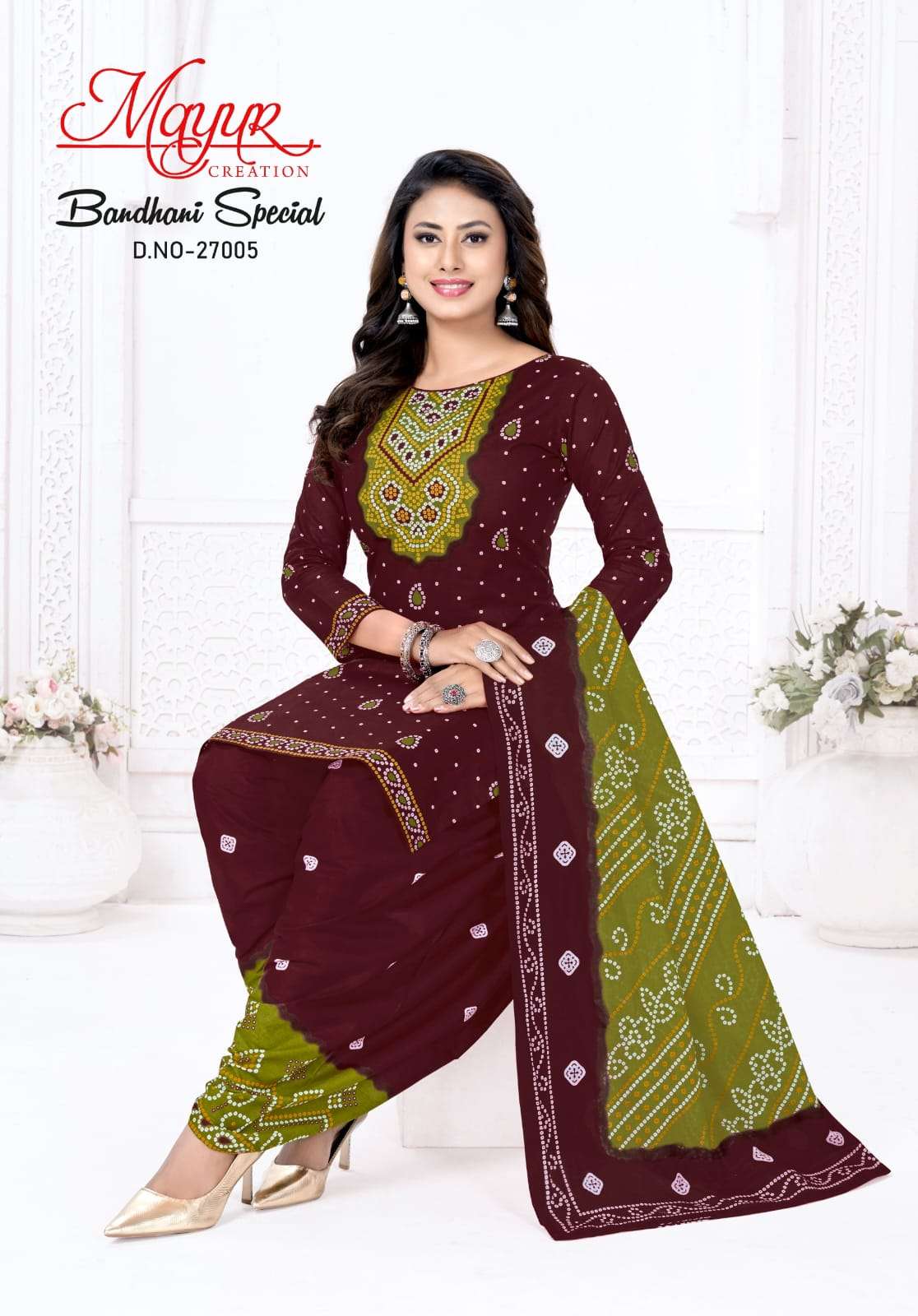 MAYUR CREATION BANDHANI SPECIAL VOL 27 COTTON BANDHANI PRINT PATIYALA SALWAR SUIT