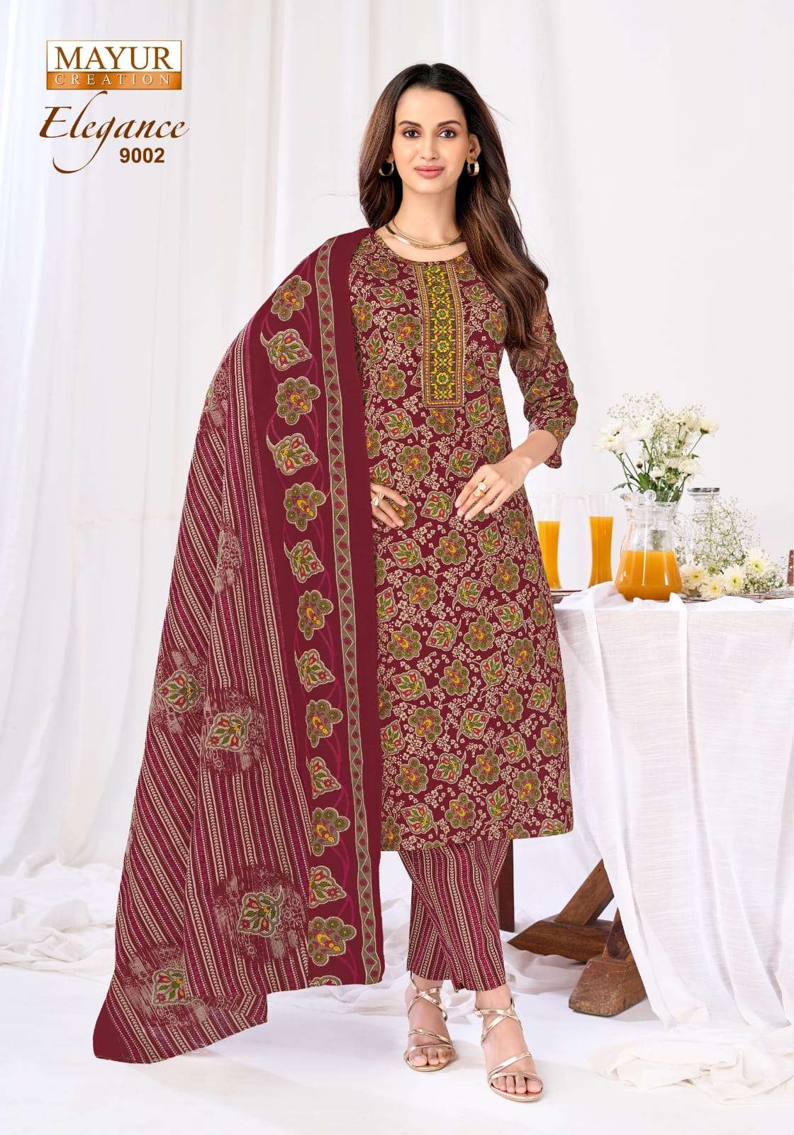 MAYUR CREATION ELEGANCE VOL 9 COTTON PRINT READY MADE SUIT