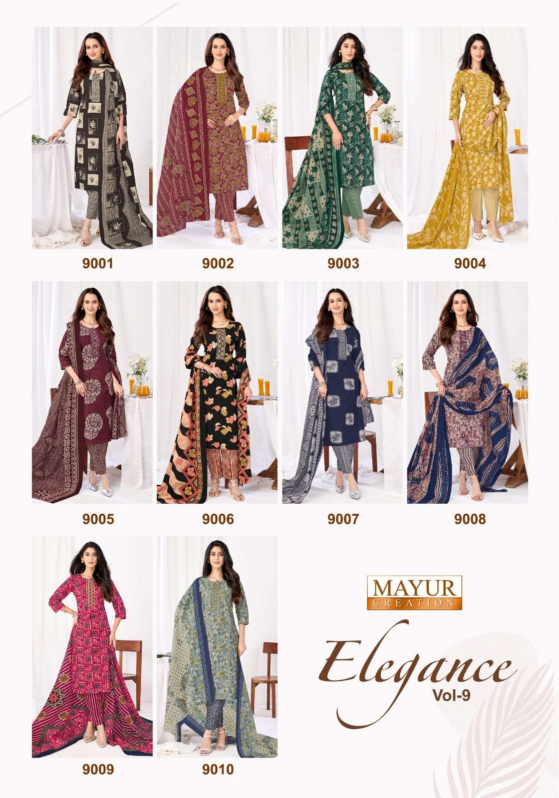 MAYUR CREATION ELEGANCE VOL 9 COTTON PRINT READY MADE SUIT