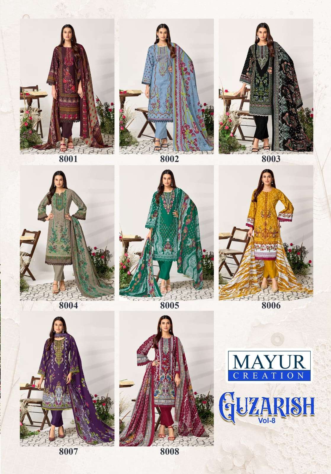 MAYUR CREATION GUZARISH VOL 8 COTTON DIGITAL PRINTS SALWAR SUIT