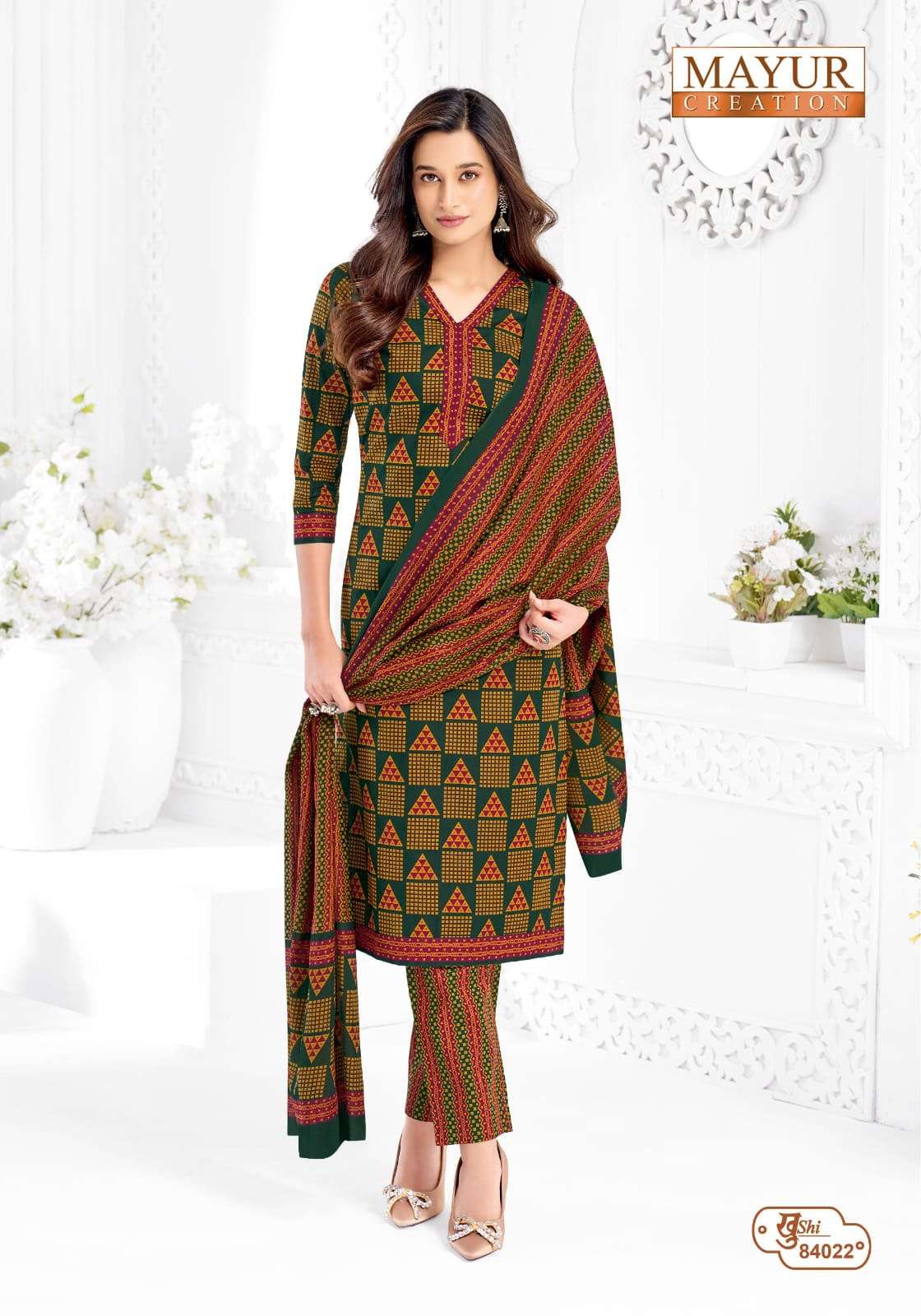 MAYUR CREATION KHUSHI VOL 84 COTTON PRINT LADIES DRESS