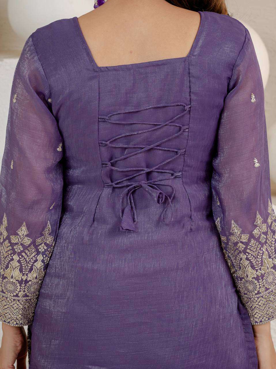 MD 3103 SILK SEQUENCE EMBROIDERY DESIGNER WORK PARTY WEAR LADIES SUIT