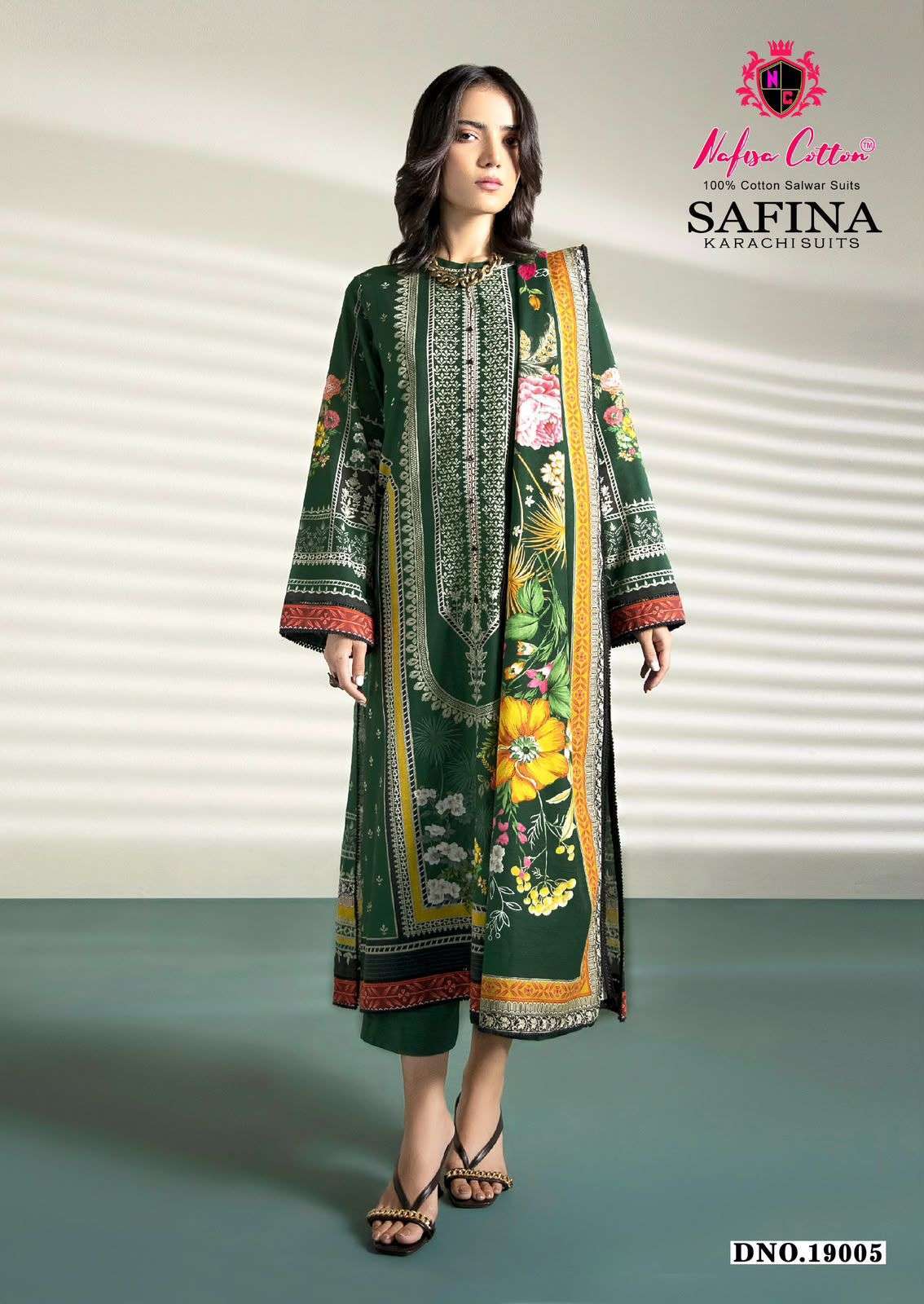 NAFISA COTTON SAFINA KARACHI SUITS VOL 19 COTTON DIGITAL STYLE PRINT SALWAR SUIT