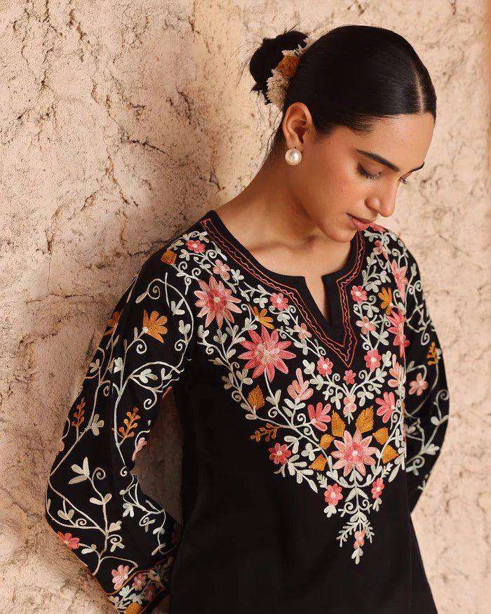 ND 5058 SILK PARTY WEAR LOOK TOP WITH FARSHI SALWAAR AND DUPATTA SET 