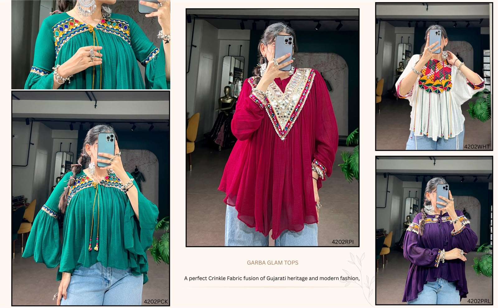 NNK 4202 FANCY NAVRATRI FESTIVE WEAR TOP