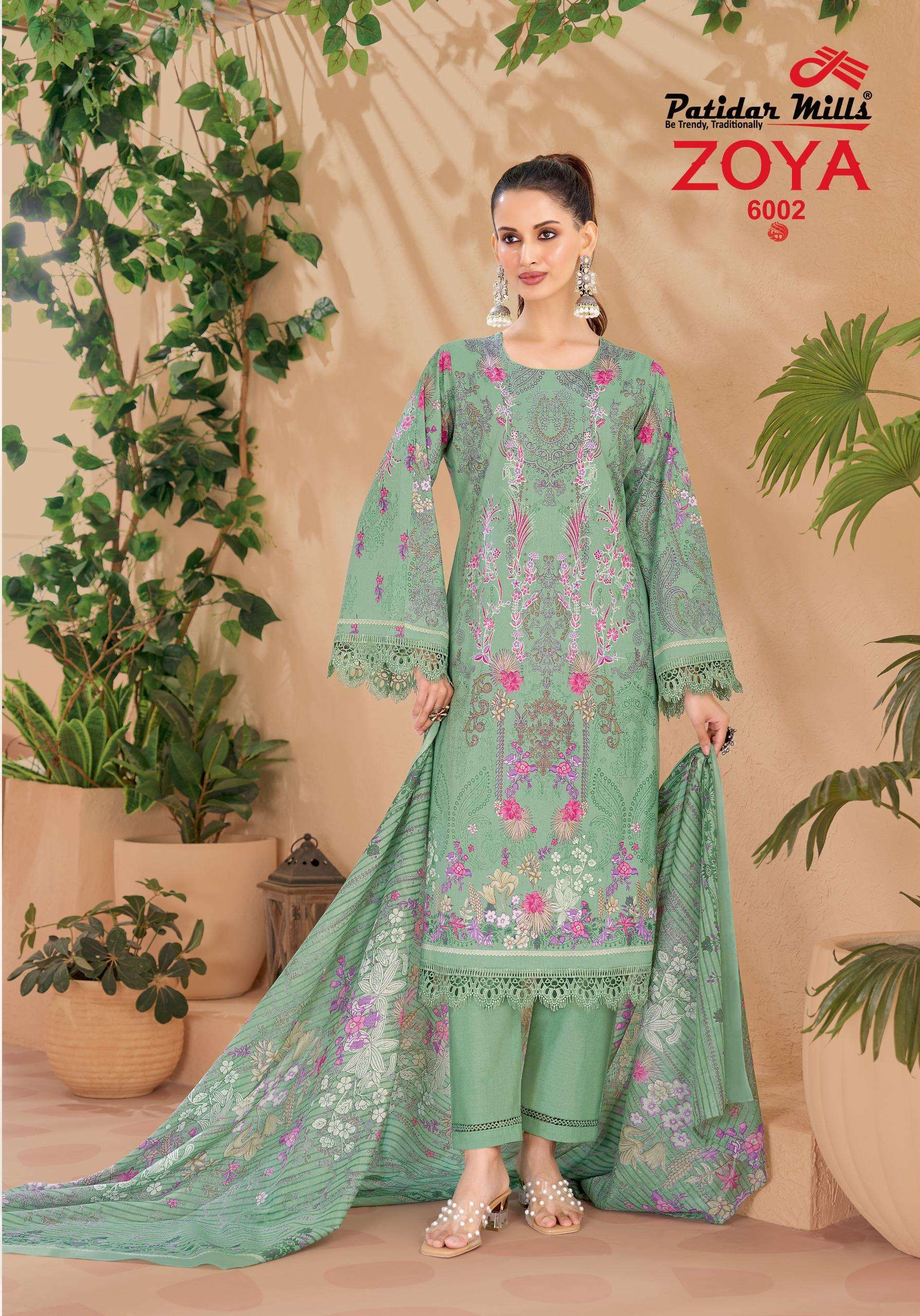 PATIDAR MILLS ZOYA VOL 6 COTTON DIGITAL PRINTS SALWAR SUIT