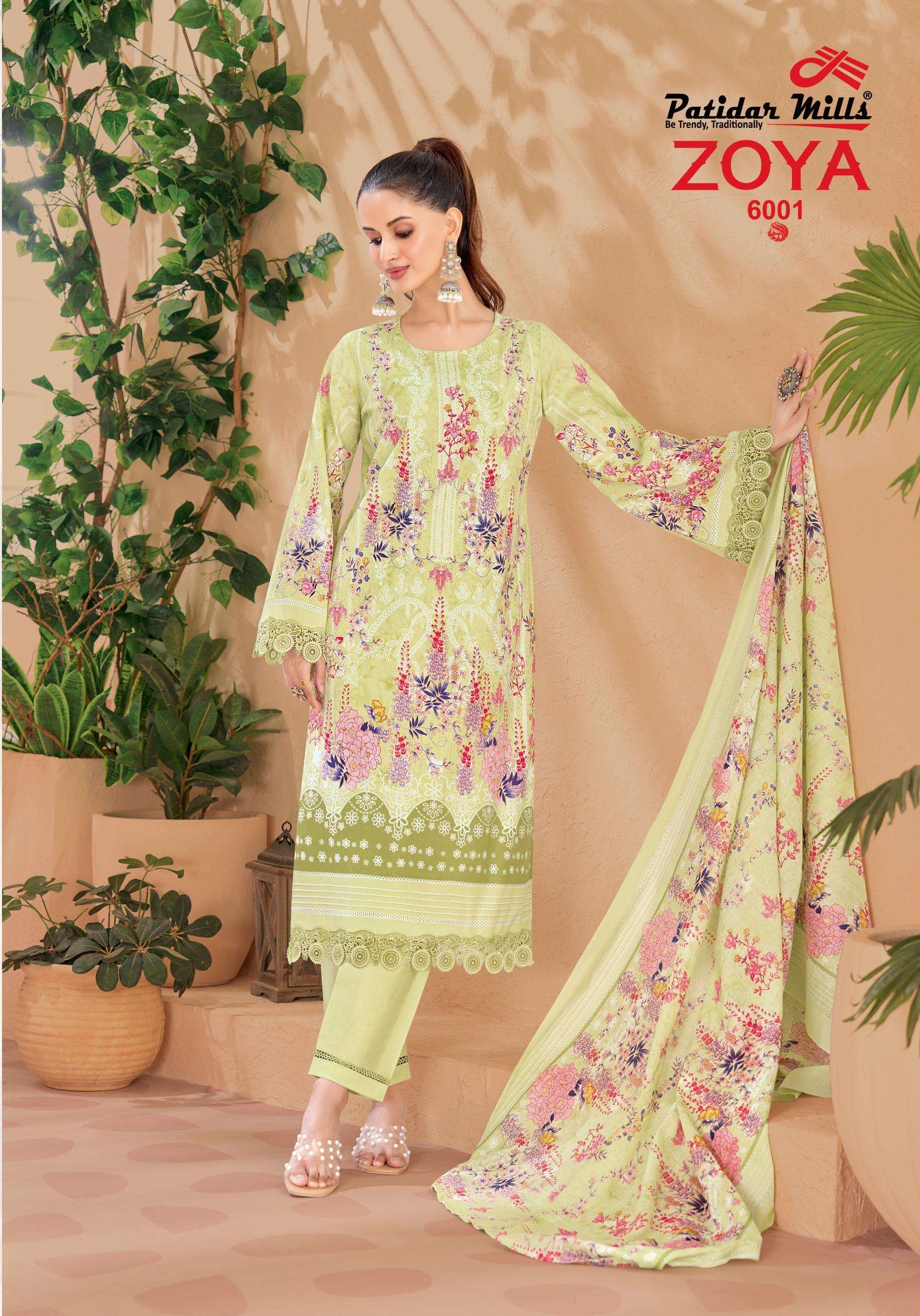 PATIDAR MILLS ZOYA VOL 6 COTTON DIGITAL PRINTS SALWAR SUIT