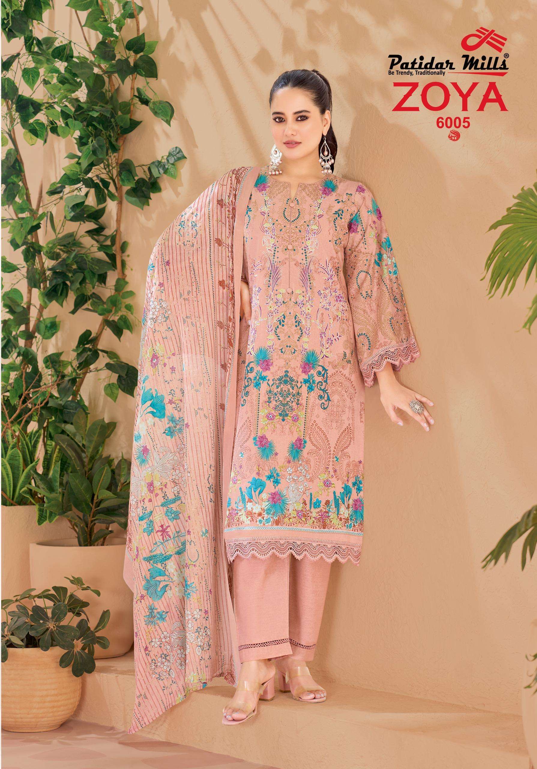 PATIDAR MILLS ZOYA VOL 6 COTTON DIGITAL PRINTS SALWAR SUIT