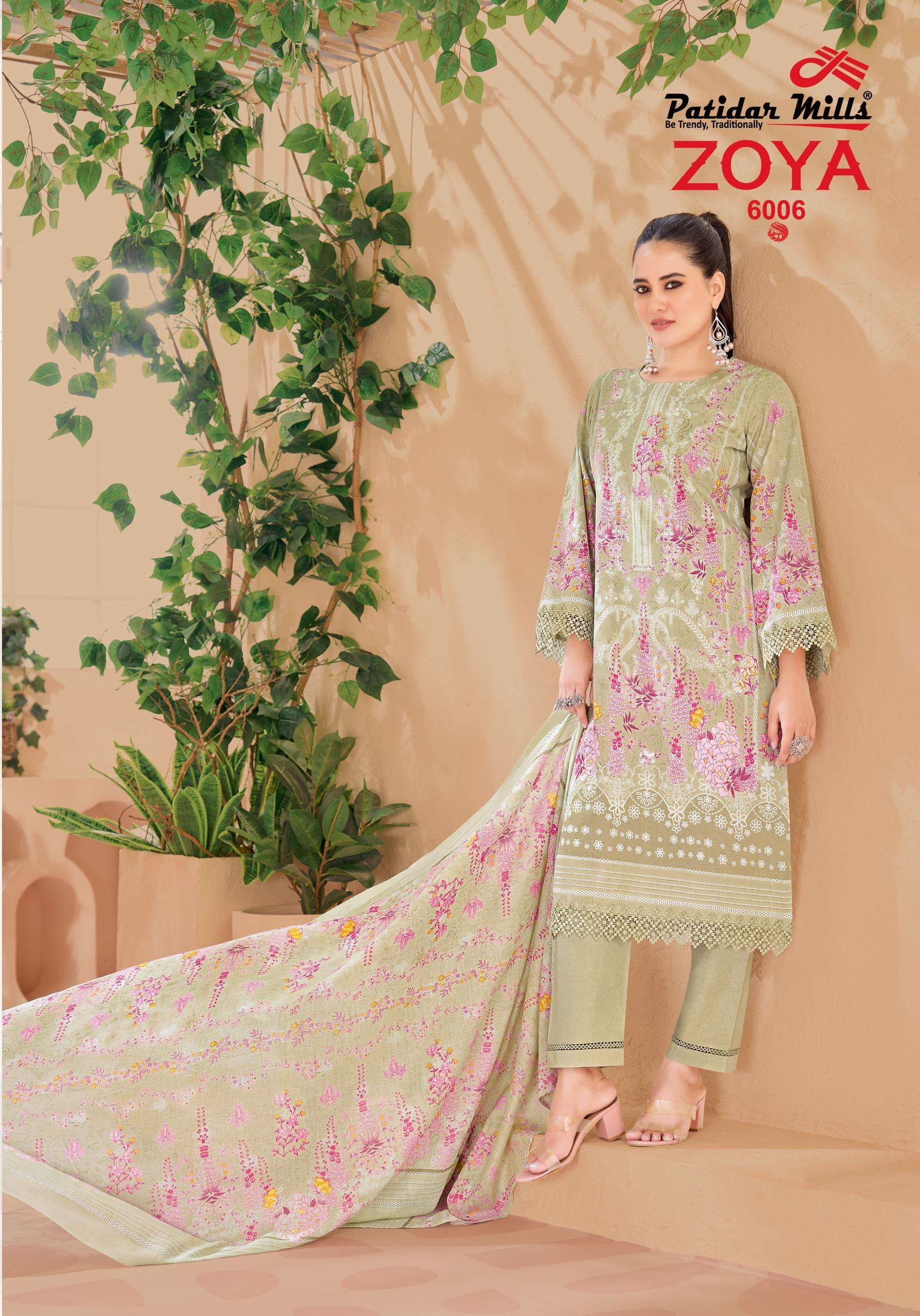 PATIDAR MILLS ZOYA VOL 6 COTTON DIGITAL PRINTS SALWAR SUIT