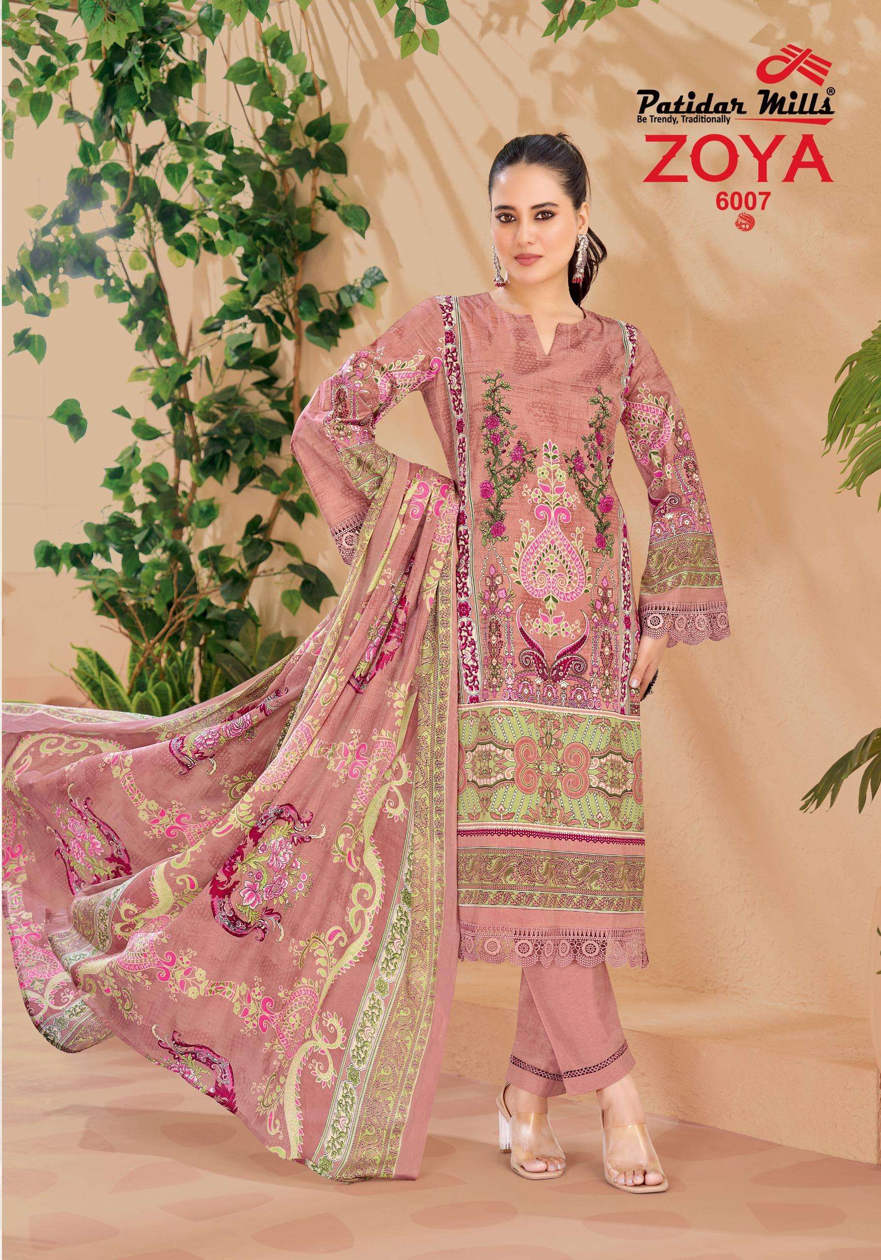 PATIDAR MILLS ZOYA VOL 6 COTTON DIGITAL PRINTS SALWAR SUIT