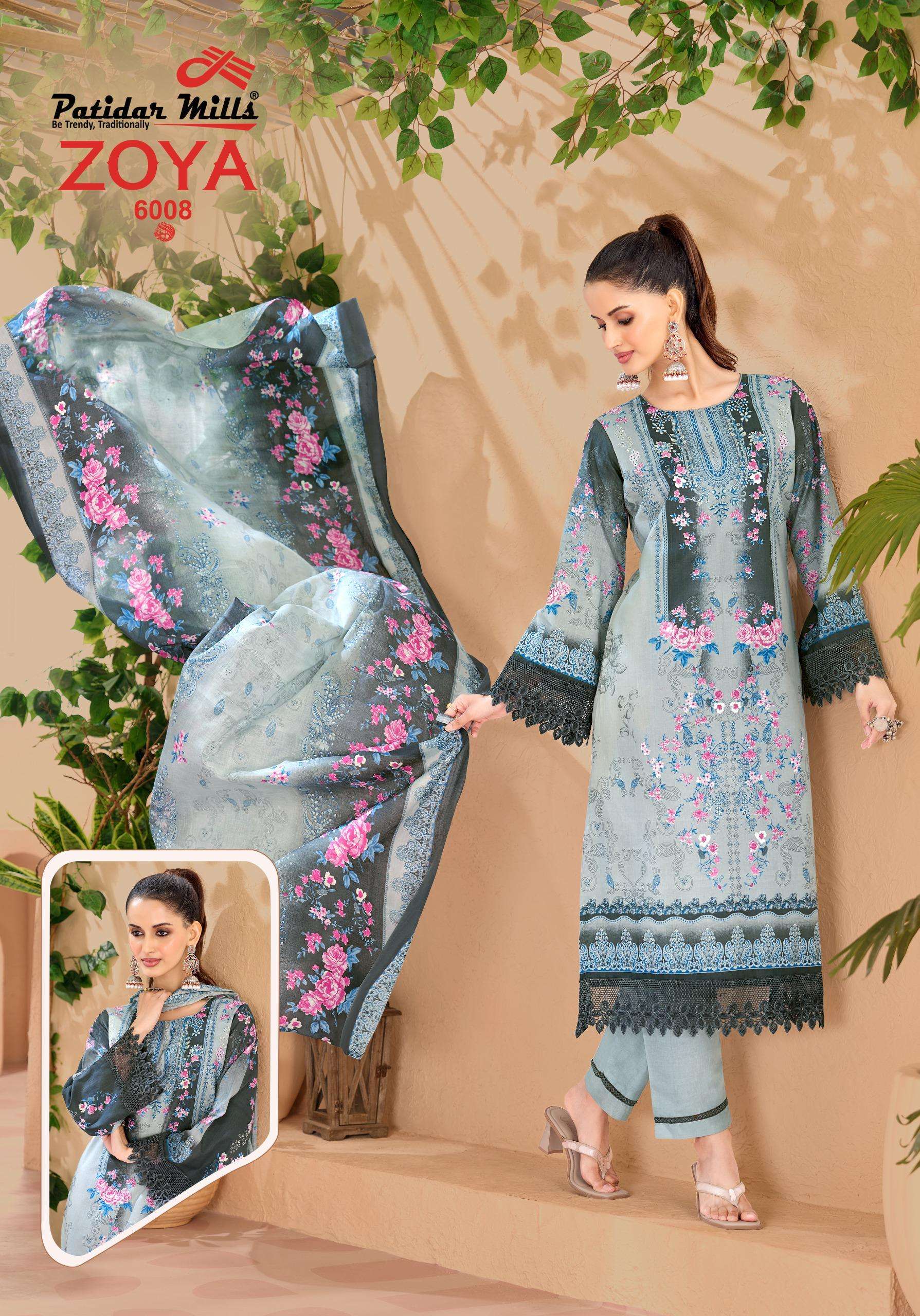 PATIDAR MILLS ZOYA VOL 6 COTTON DIGITAL PRINTS SALWAR SUIT