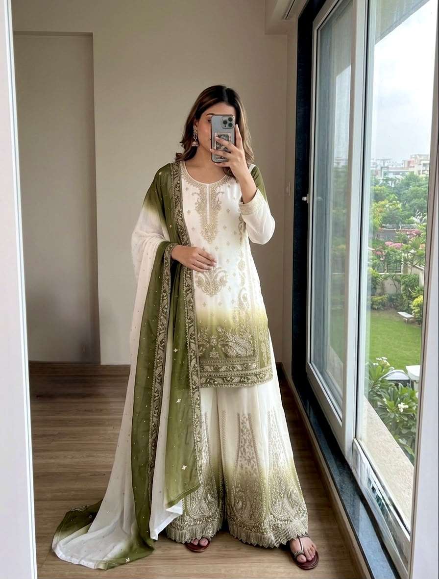 PD 1149 GEORGETTE HEAVY DESIGNER FESTIVE WEAR COMBO SUIT COLLECTION 