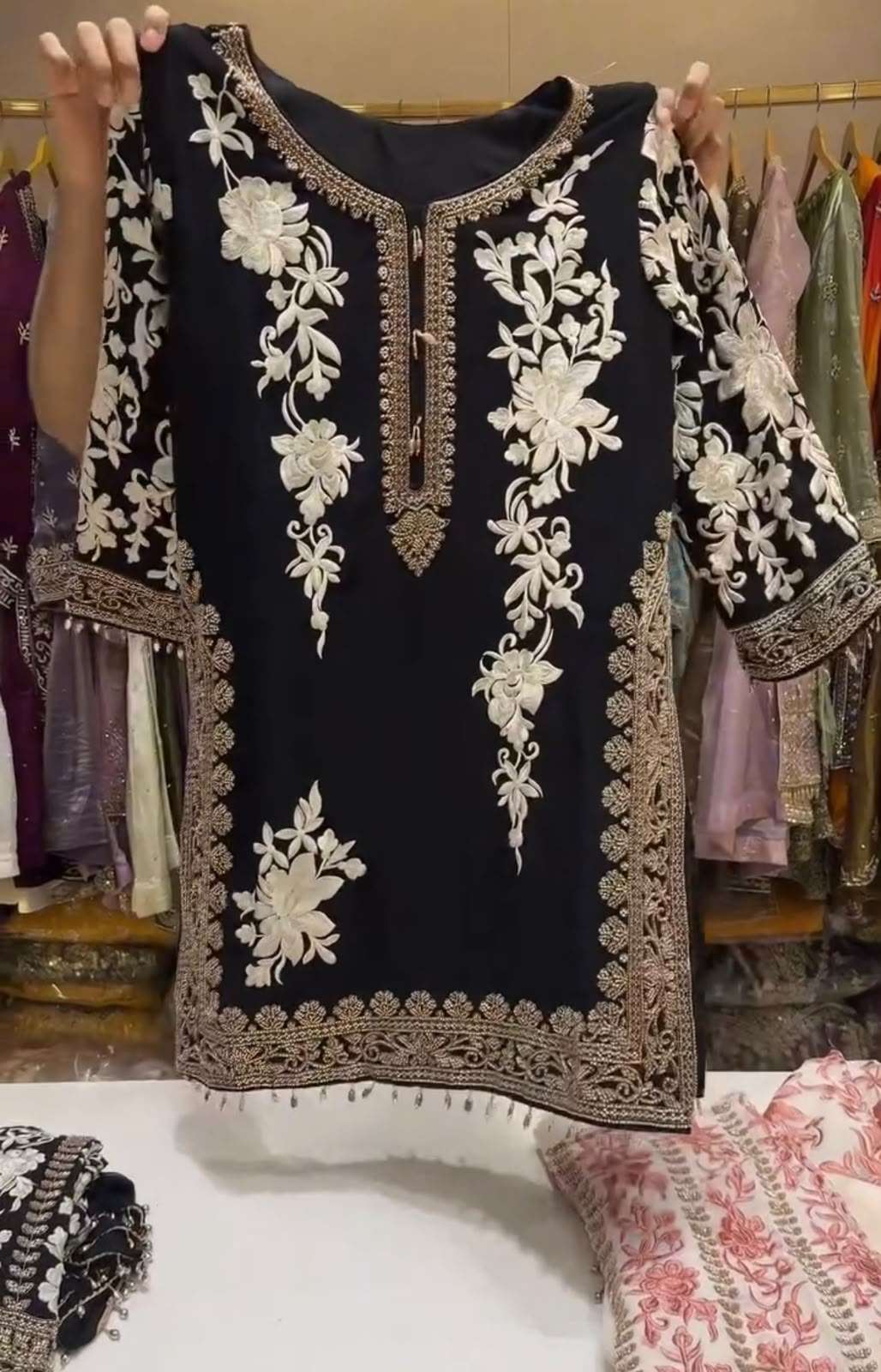PD 1157 GEORGETTE BEAUTIFUL DESIGNER WORK PARTY WEAR LADIES SUIT