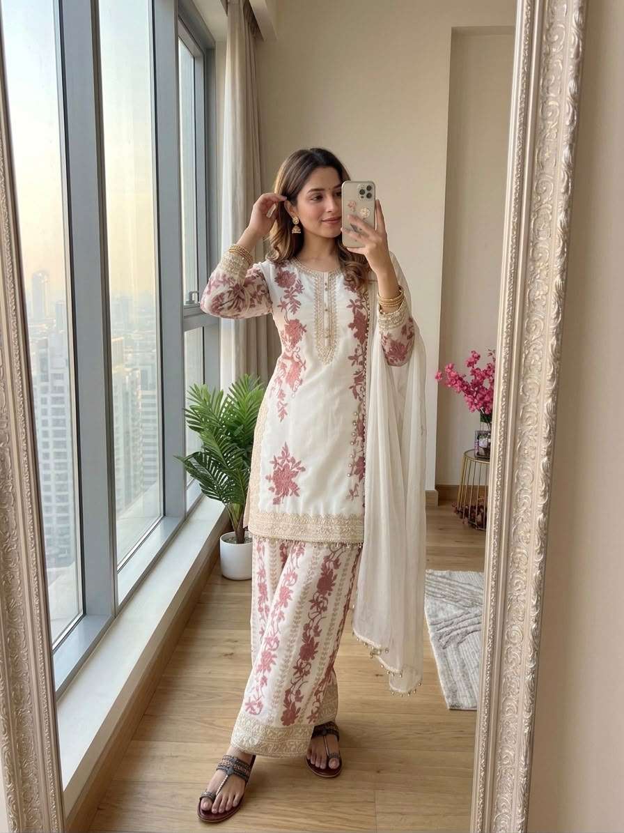 PD 1157 GEORGETTE BEAUTIFUL DESIGNER WORK PARTY WEAR LADIES SUIT