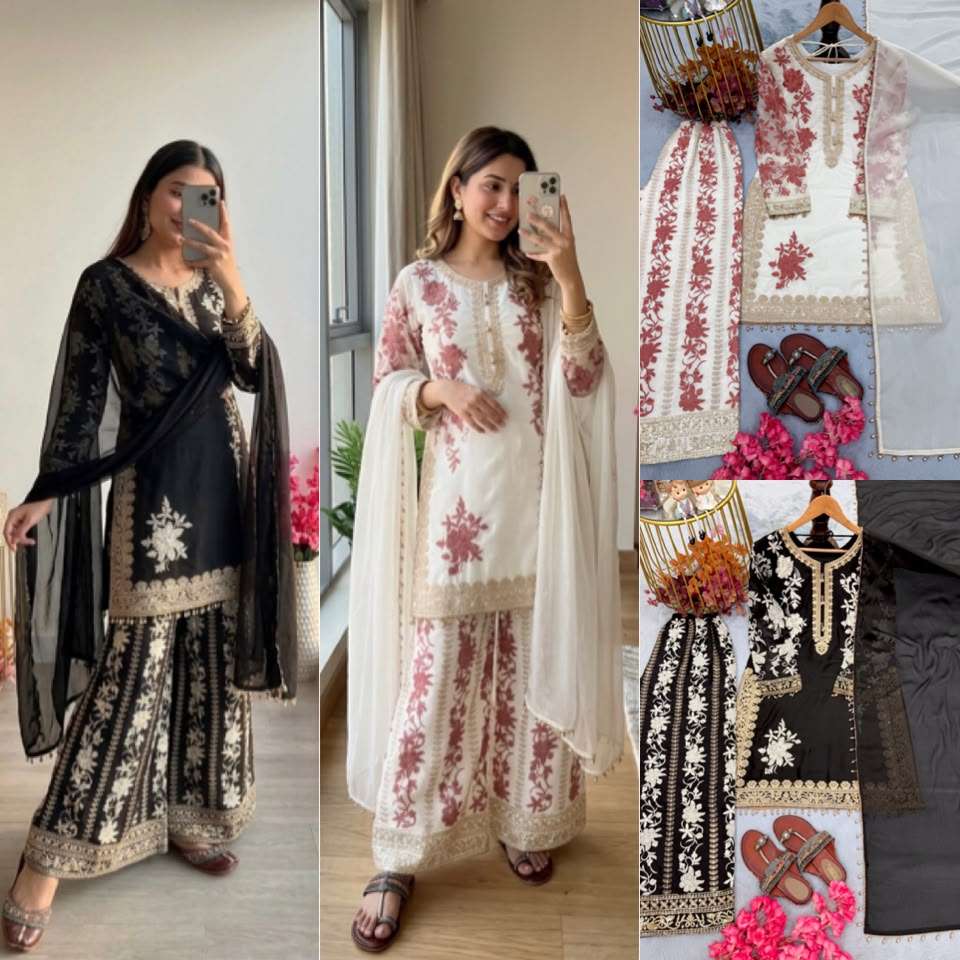 PD 1157 GEORGETTE BEAUTIFUL DESIGNER WORK PARTY WEAR LADIES SUIT