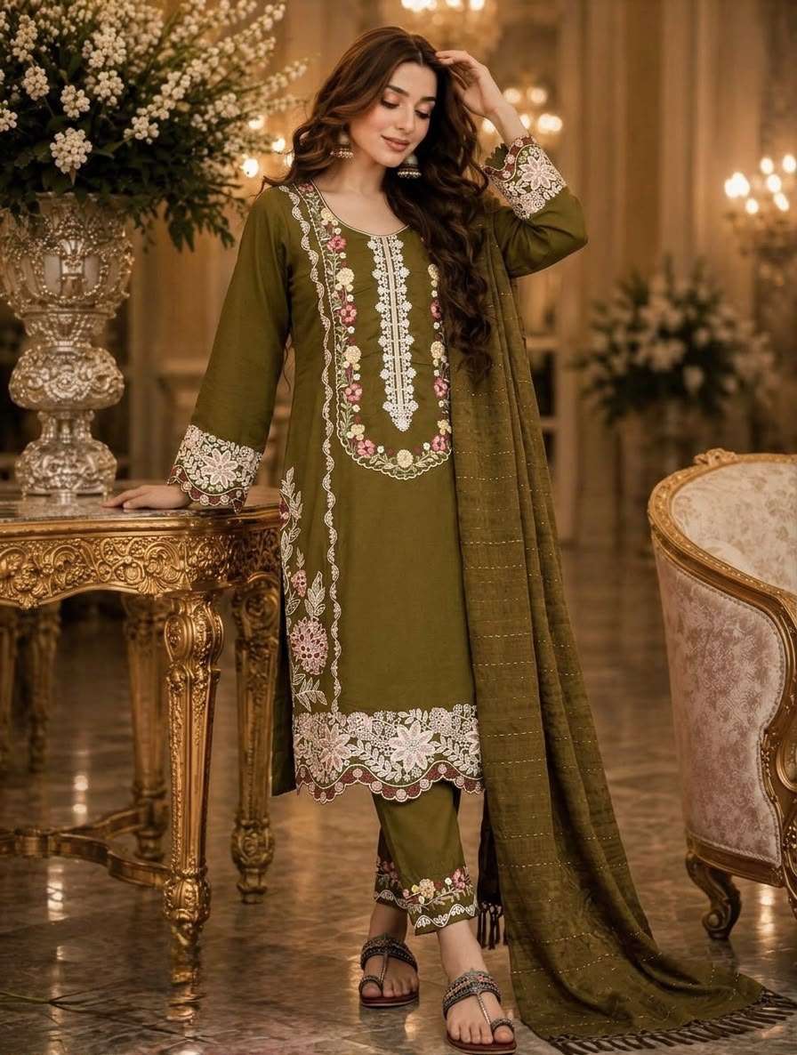 PD 1160 RAYON DESIGNER WORK PARTY WEAR LADIES SUIT