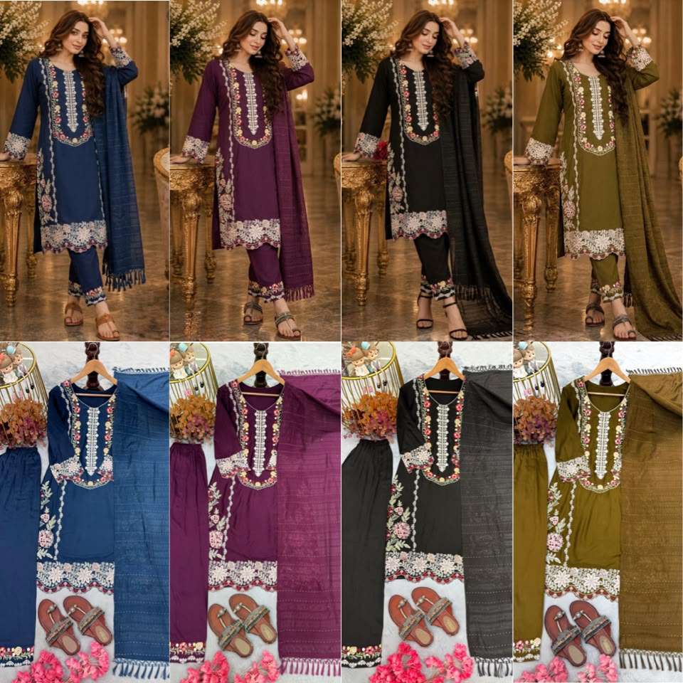 PD 1160 RAYON DESIGNER WORK PARTY WEAR LADIES SUIT