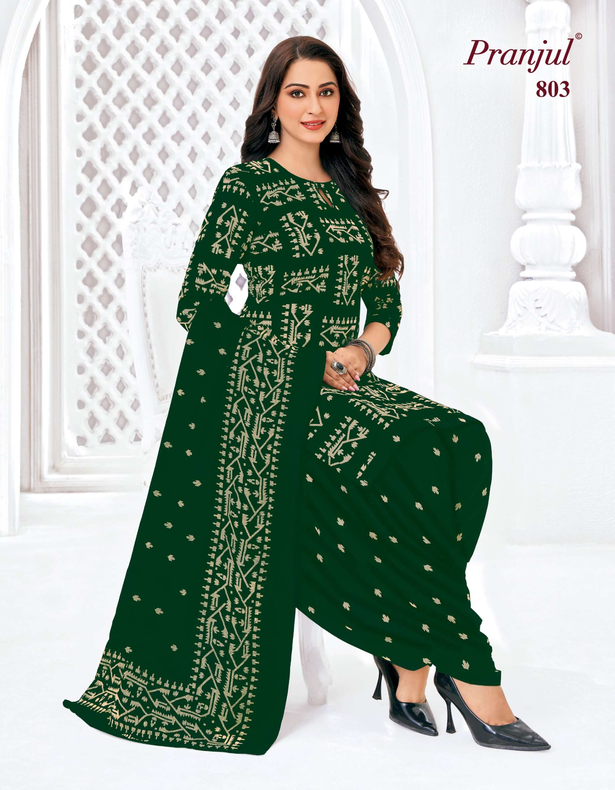 PRANJUL FASHION PIYA VOL 8 COTTON PRINTED READY MADE PATIYALA SUIT