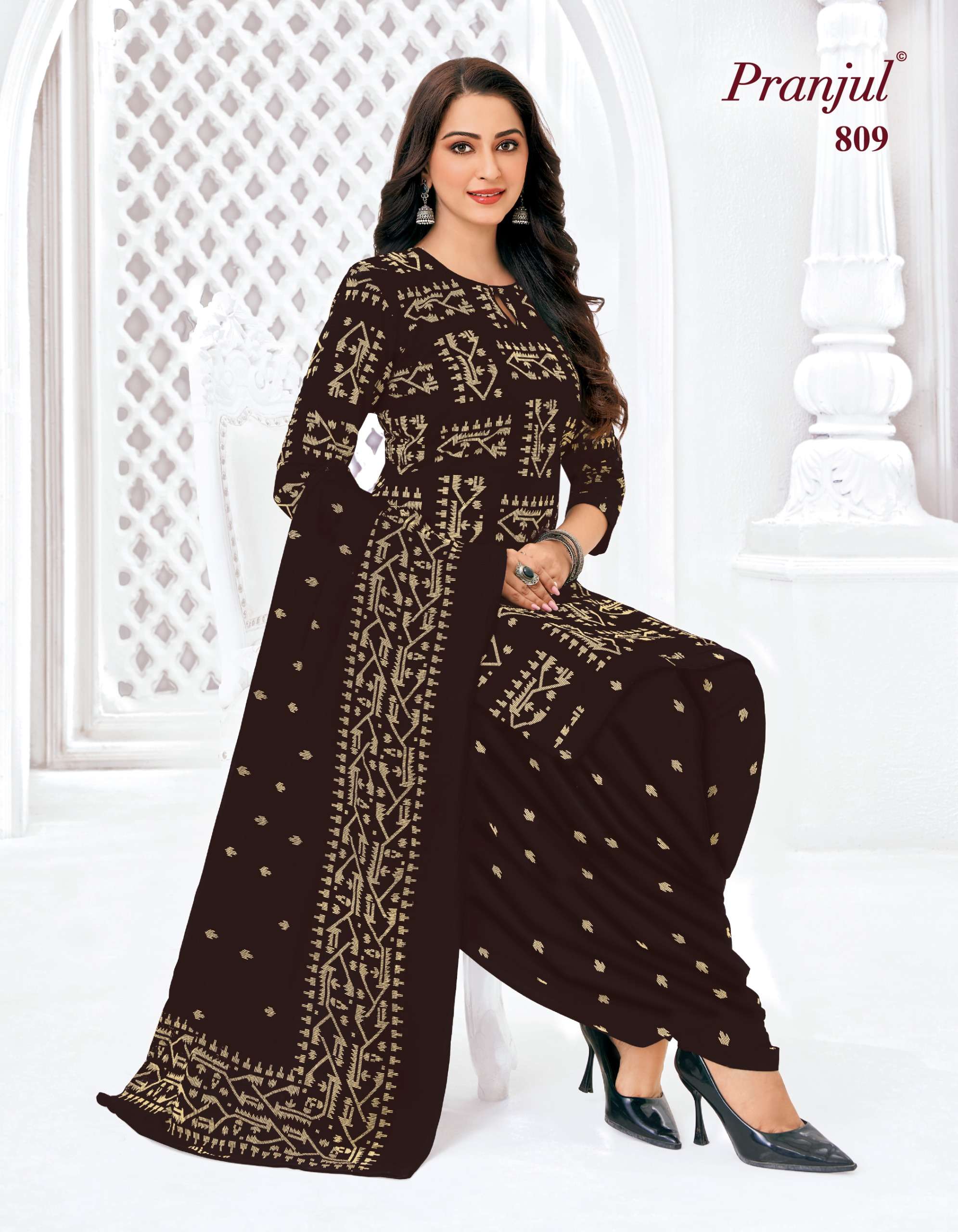 PRANJUL FASHION PIYA VOL 8 COTTON PRINTED READY MADE PATIYALA SUIT
