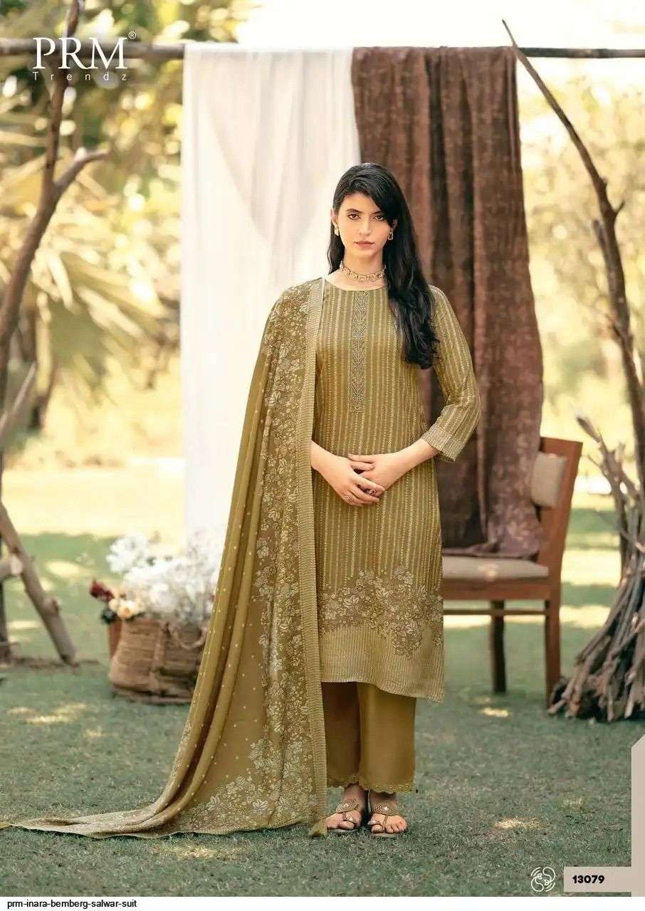 PRM TRENDZ INARA MUSLINE SILK DIGITAL PRINT WITH FANCY WORK SUIT